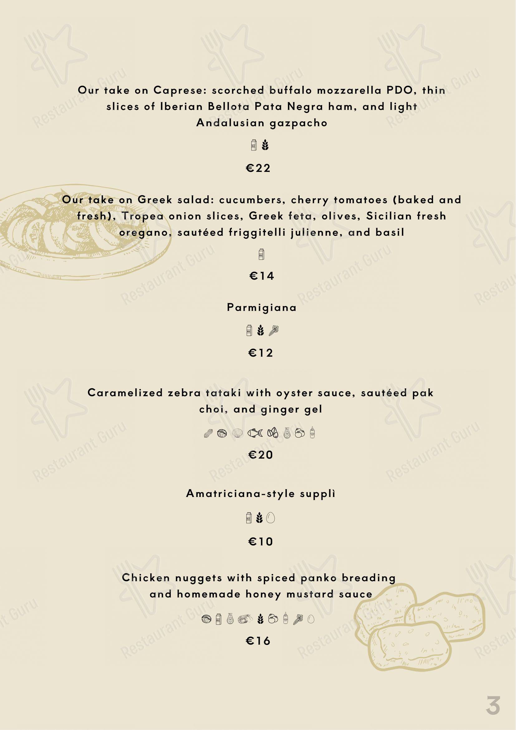Beef Bazaar in Roma - Menu bar