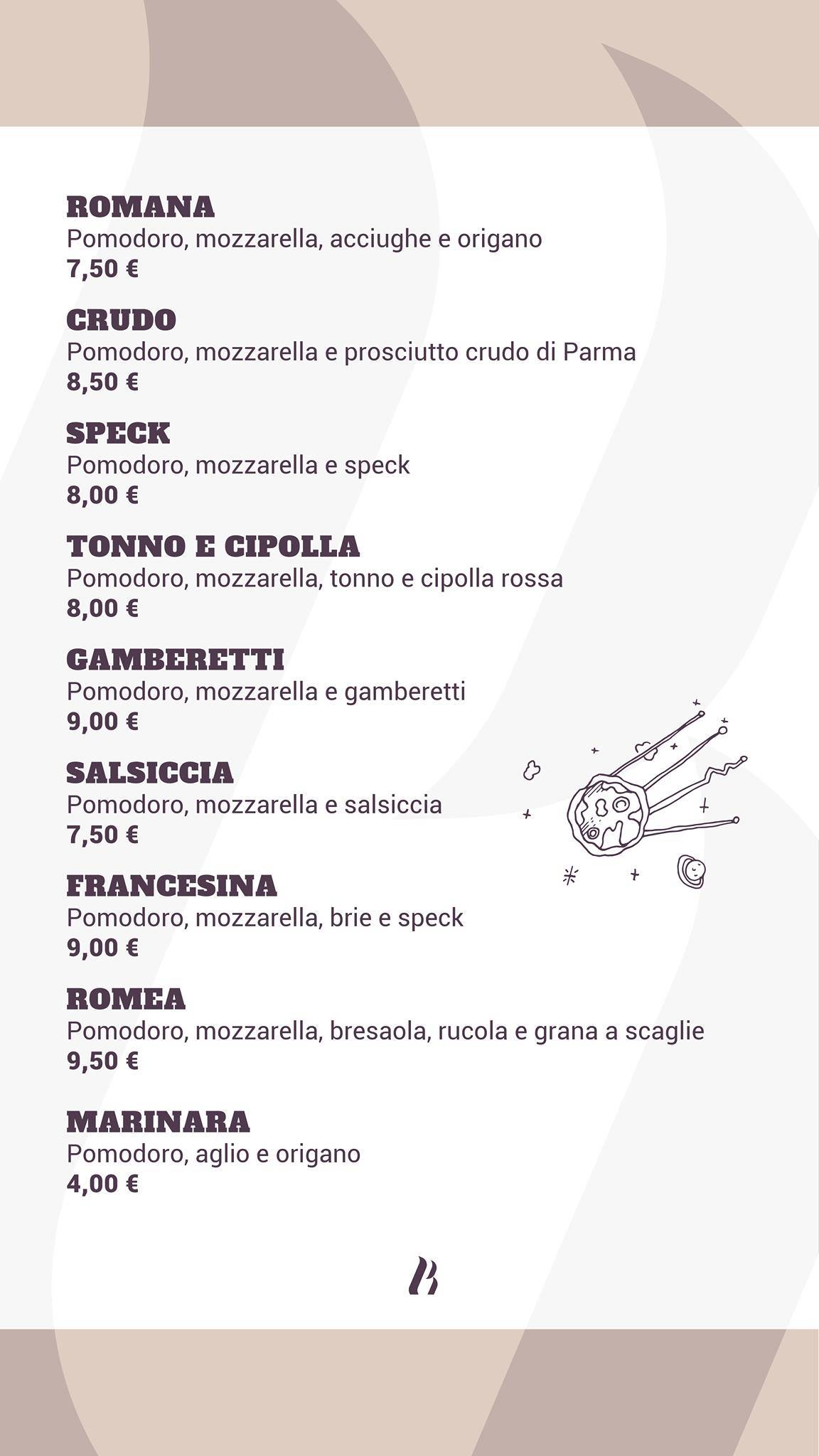 Menu di Beersheeba - Pizzeria Eduardo 