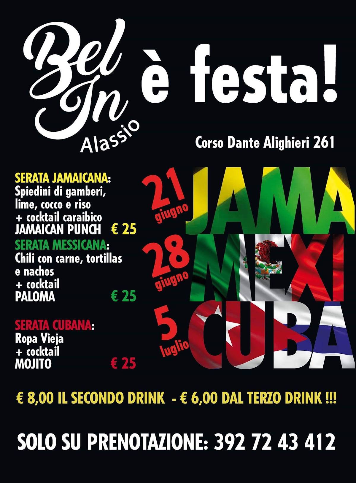 Menu di Bel In Alassio 