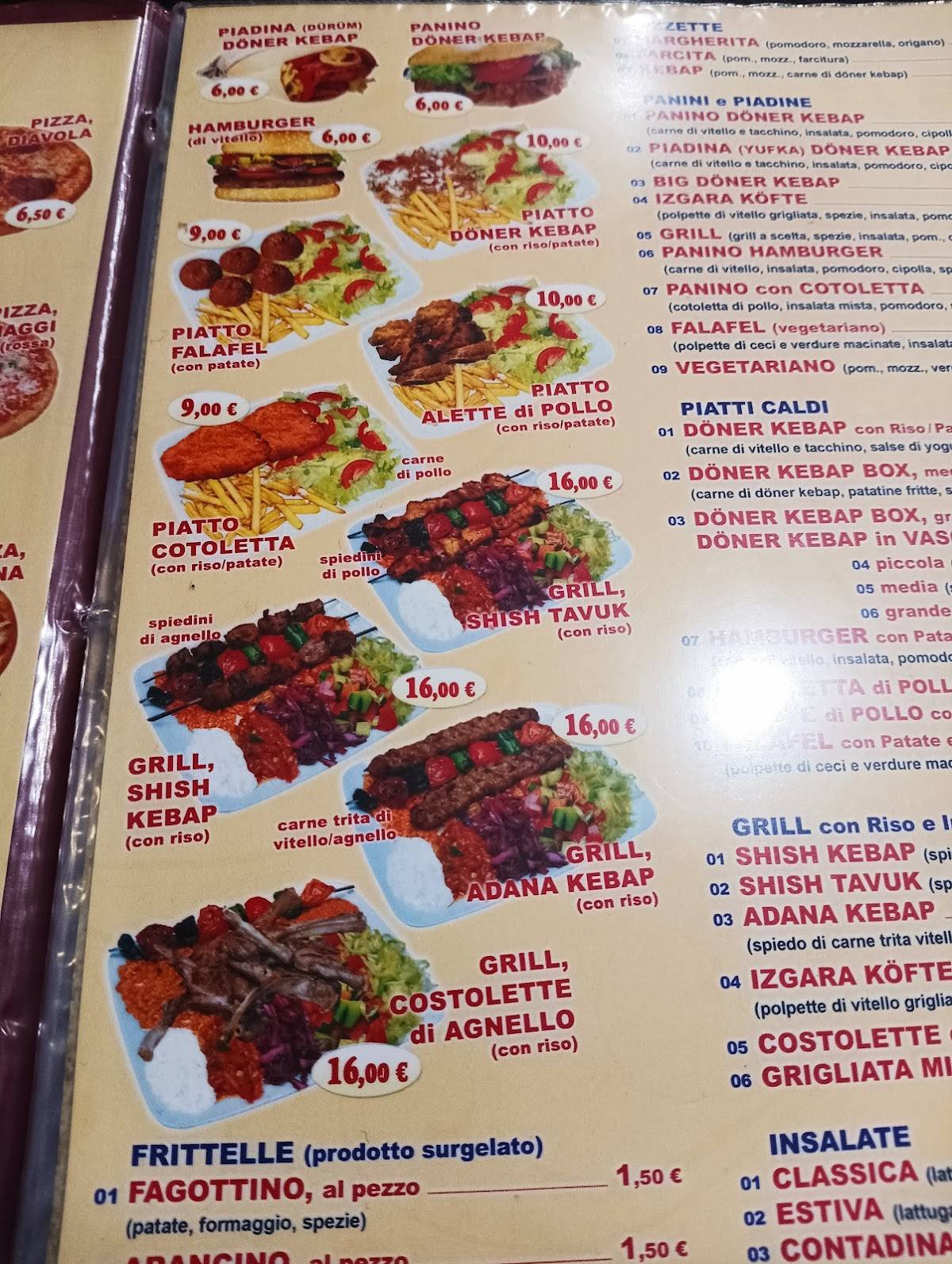 Menu di Bella Istanbul 