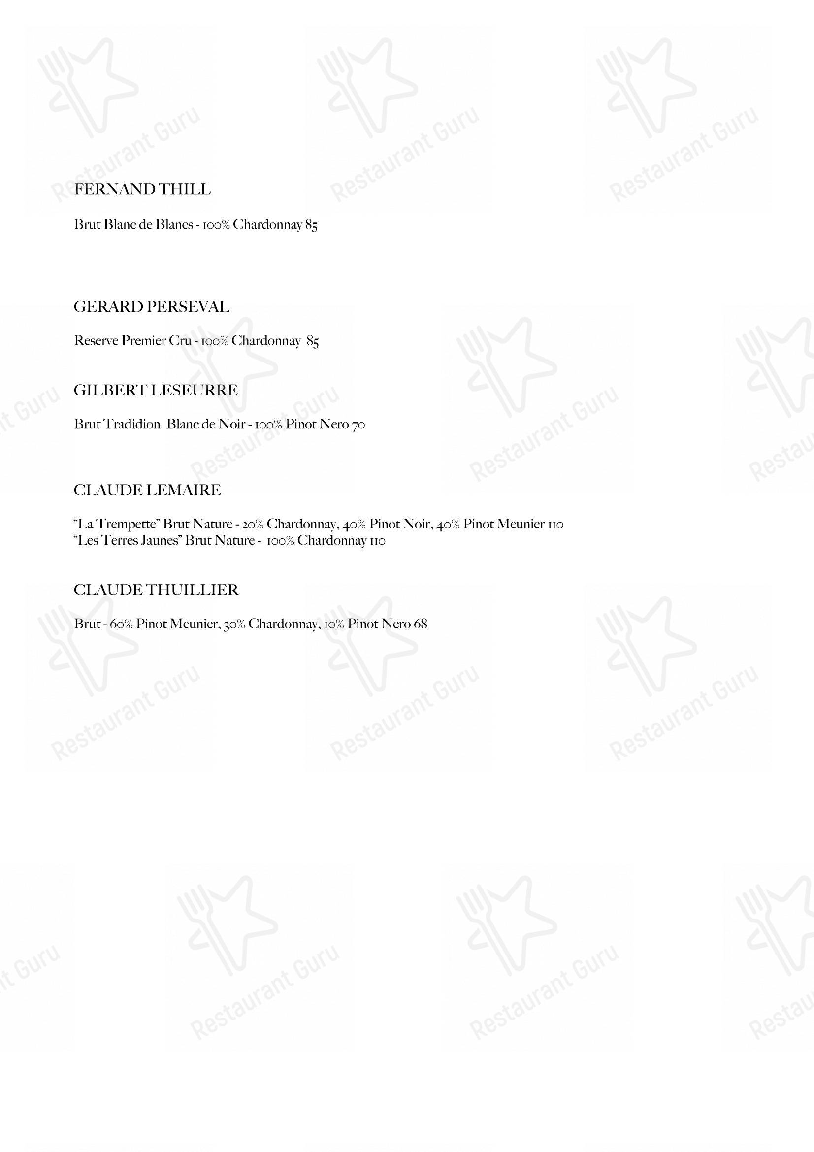 Belle Parti in Padova - Menu