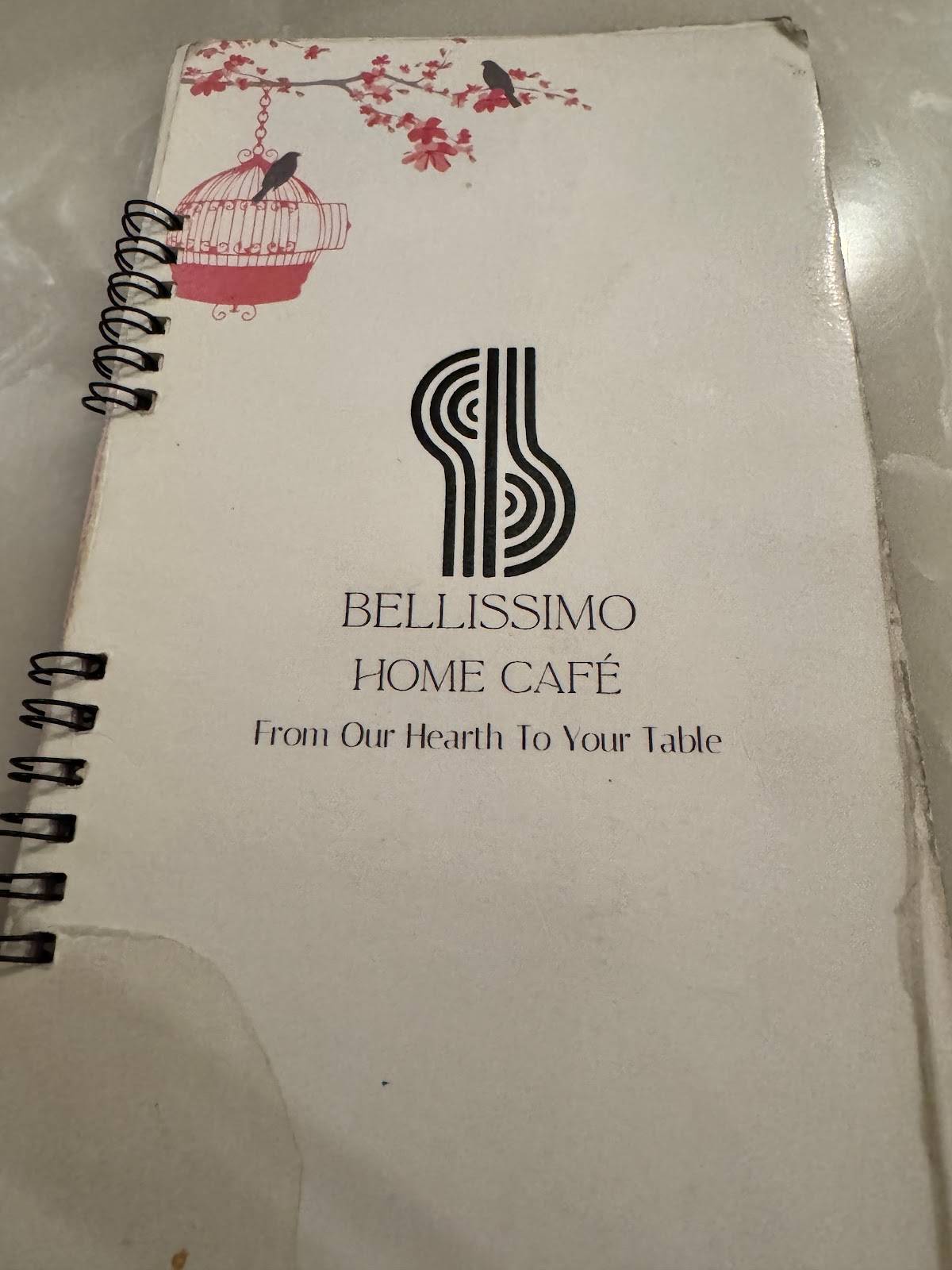 Bellissimo Home Cafe menu
