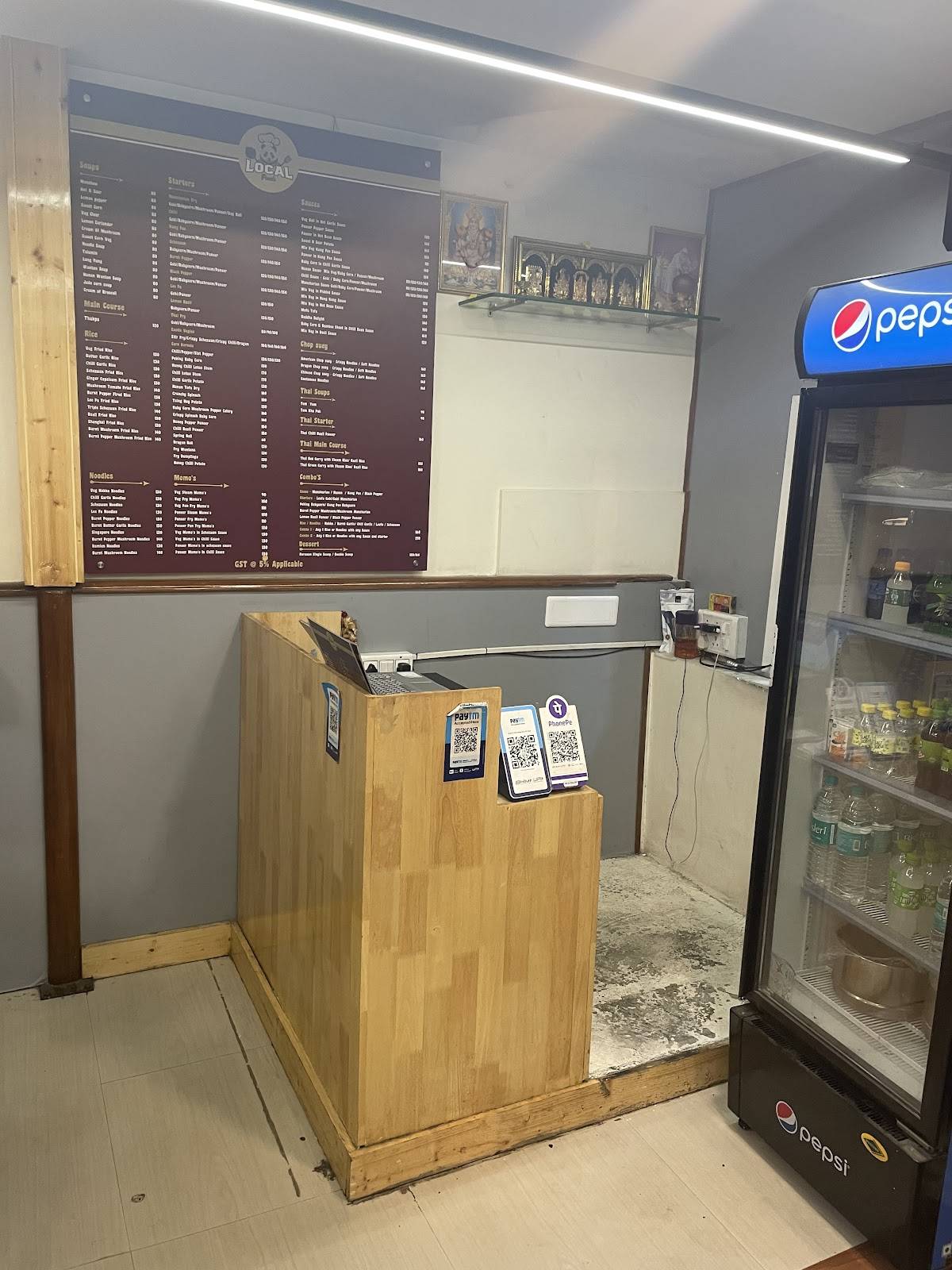 Local Panda menu