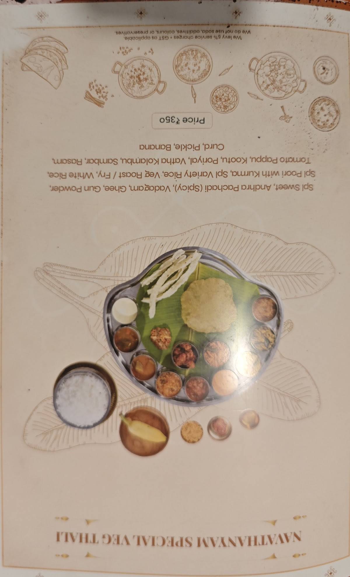 Navathanyam menu