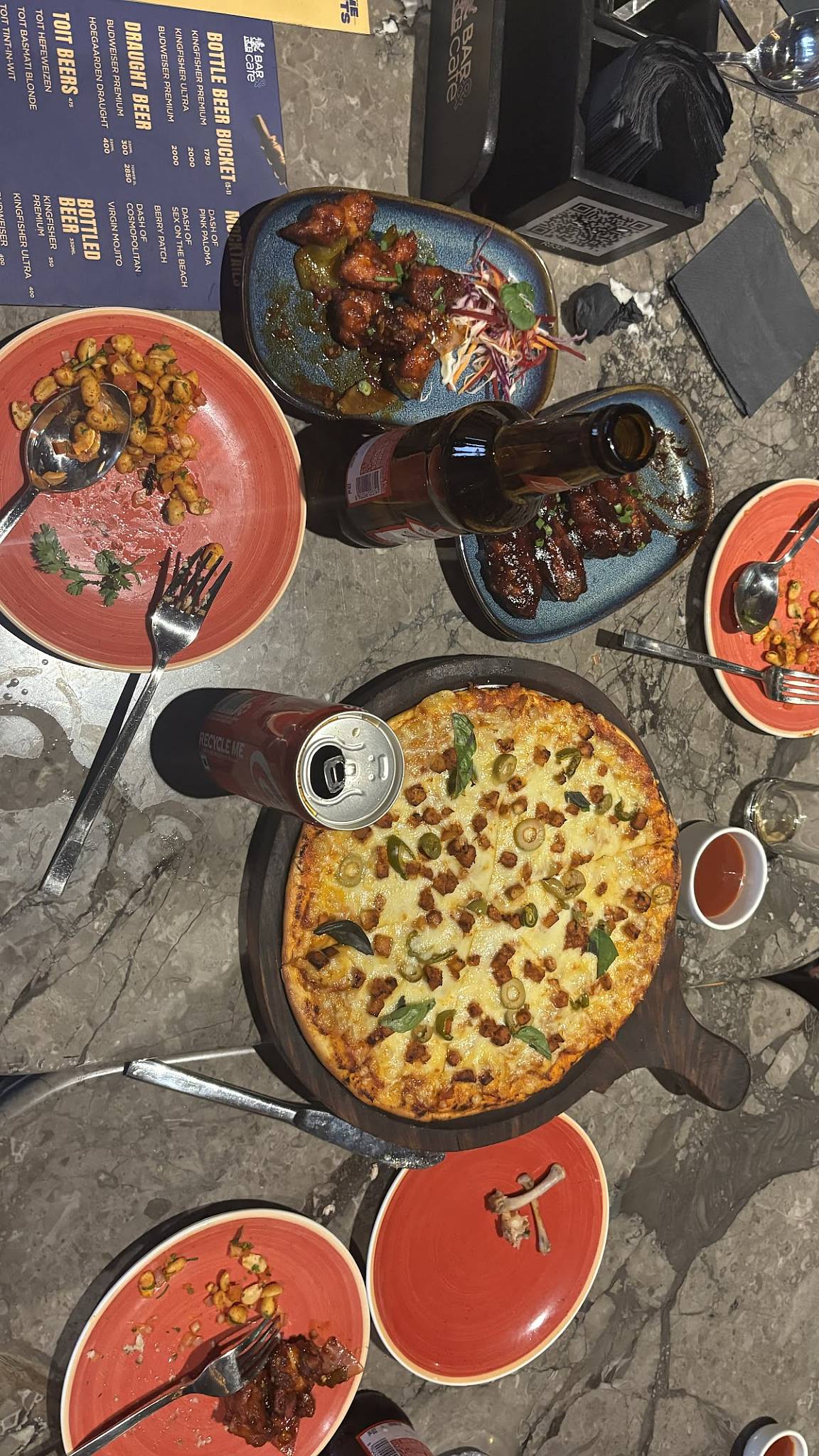 RCB Bar and Cafe menu