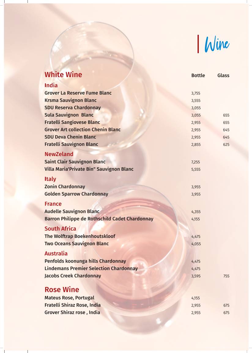 SALT - Indian Restaurant Bar & Grill menu