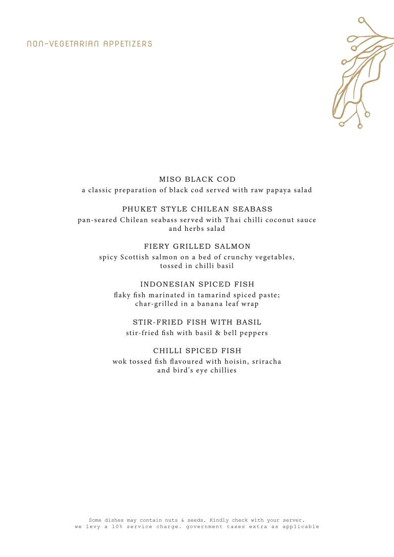 Shiro Bengaluru menu