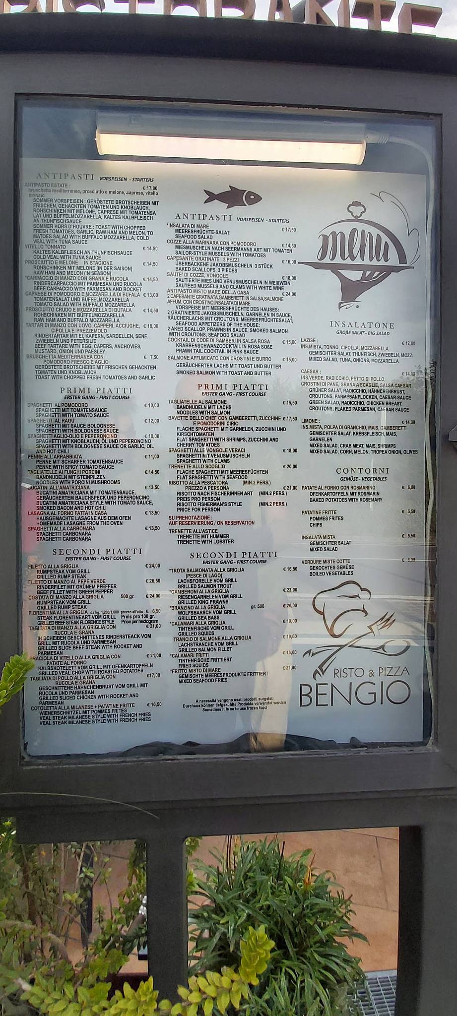 Menu di Bengio 