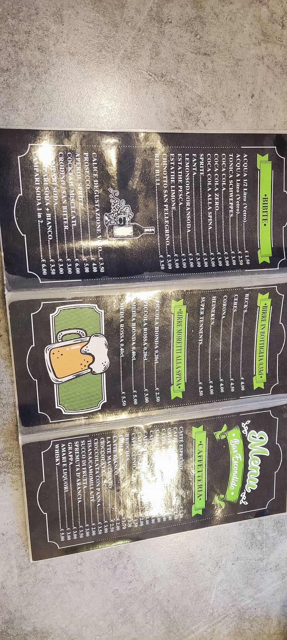 Menu di Escondido Snc Di Belleni Lorenzo & C. 