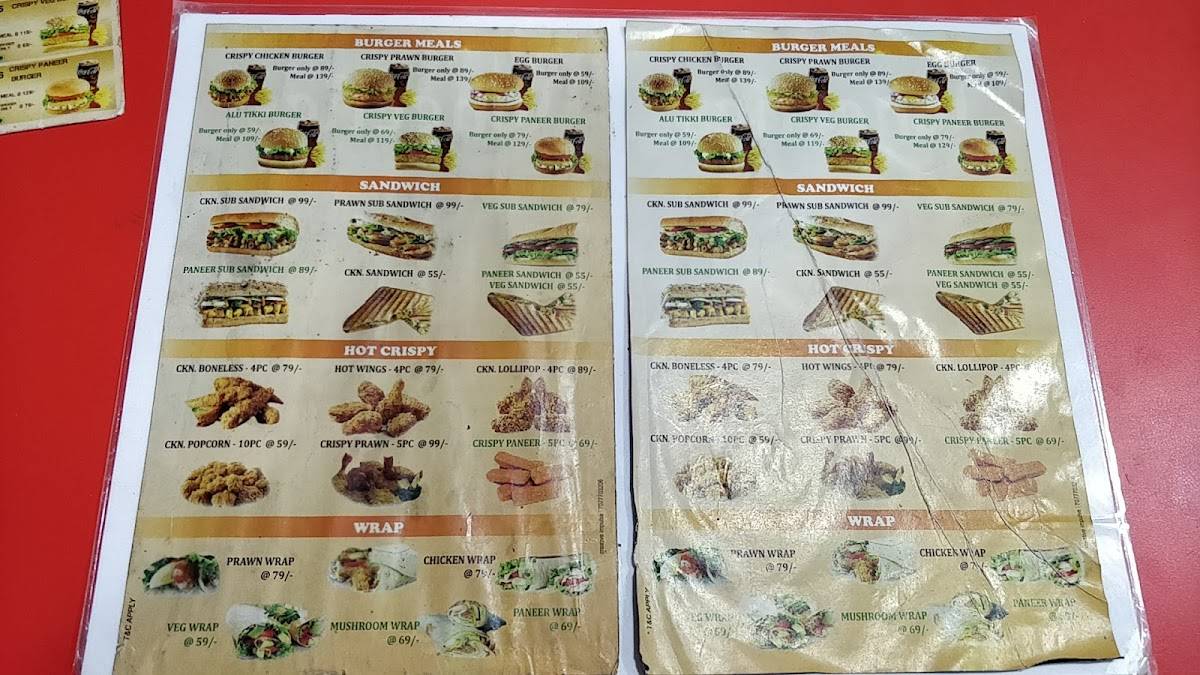 Wheelies menu