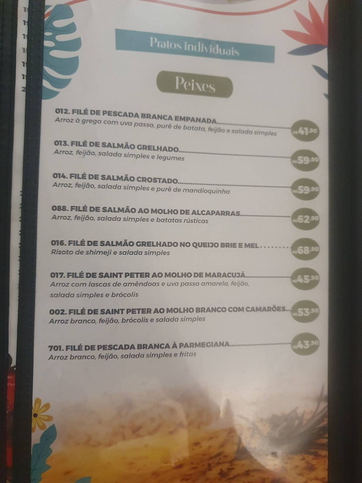 Bistrô112 cardápio