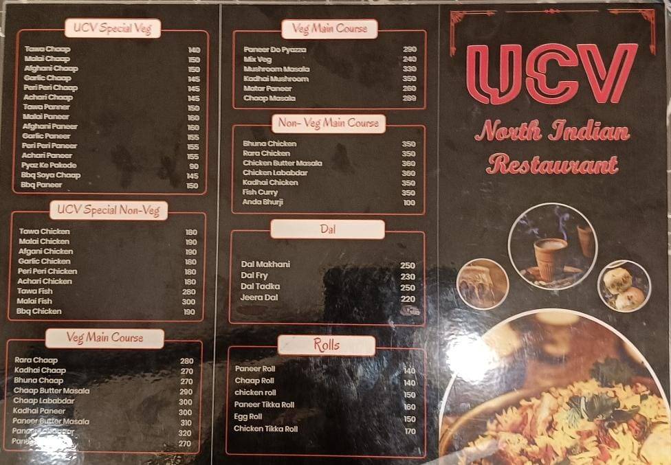 BlueBird Cafe menu