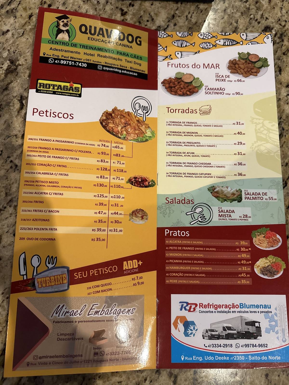 Tip Tim Lanches cardápio