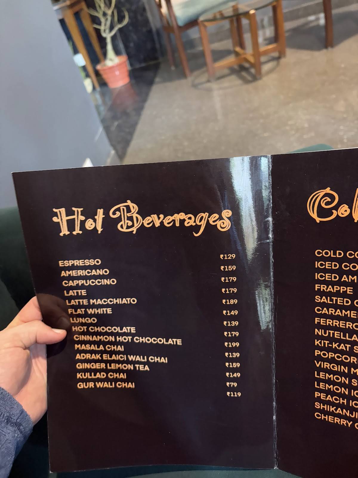 Bob's menu