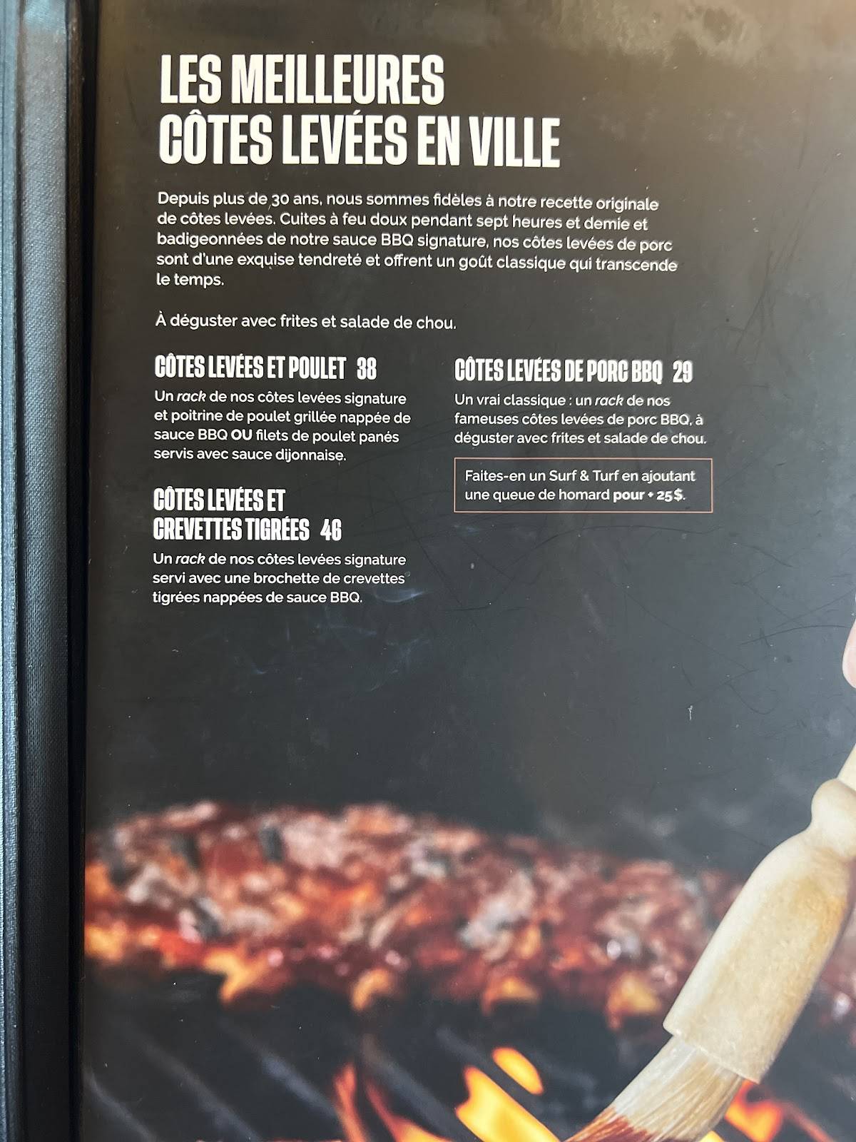 Menu de Baton Rouge Boisbriand