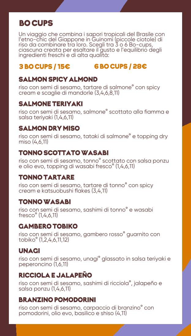 Menu di Bomaki Sanzio 