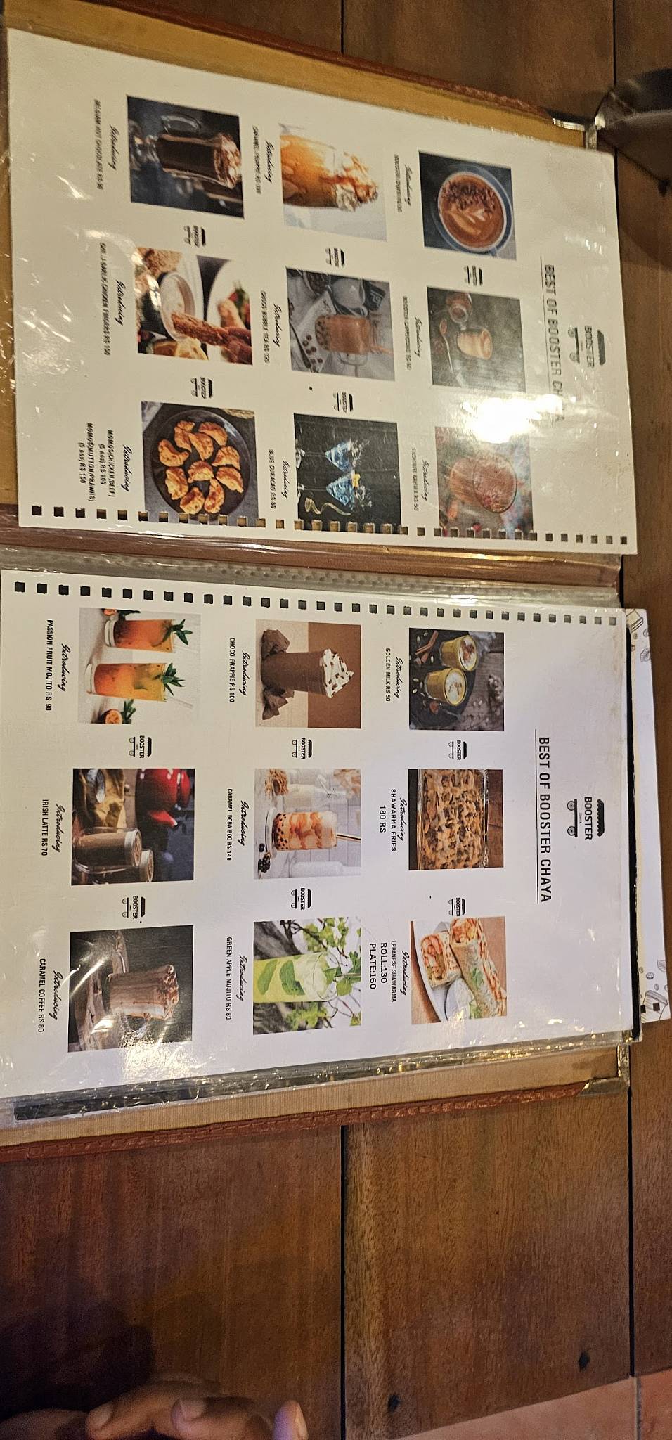 Booster Chaya Changanassery menu