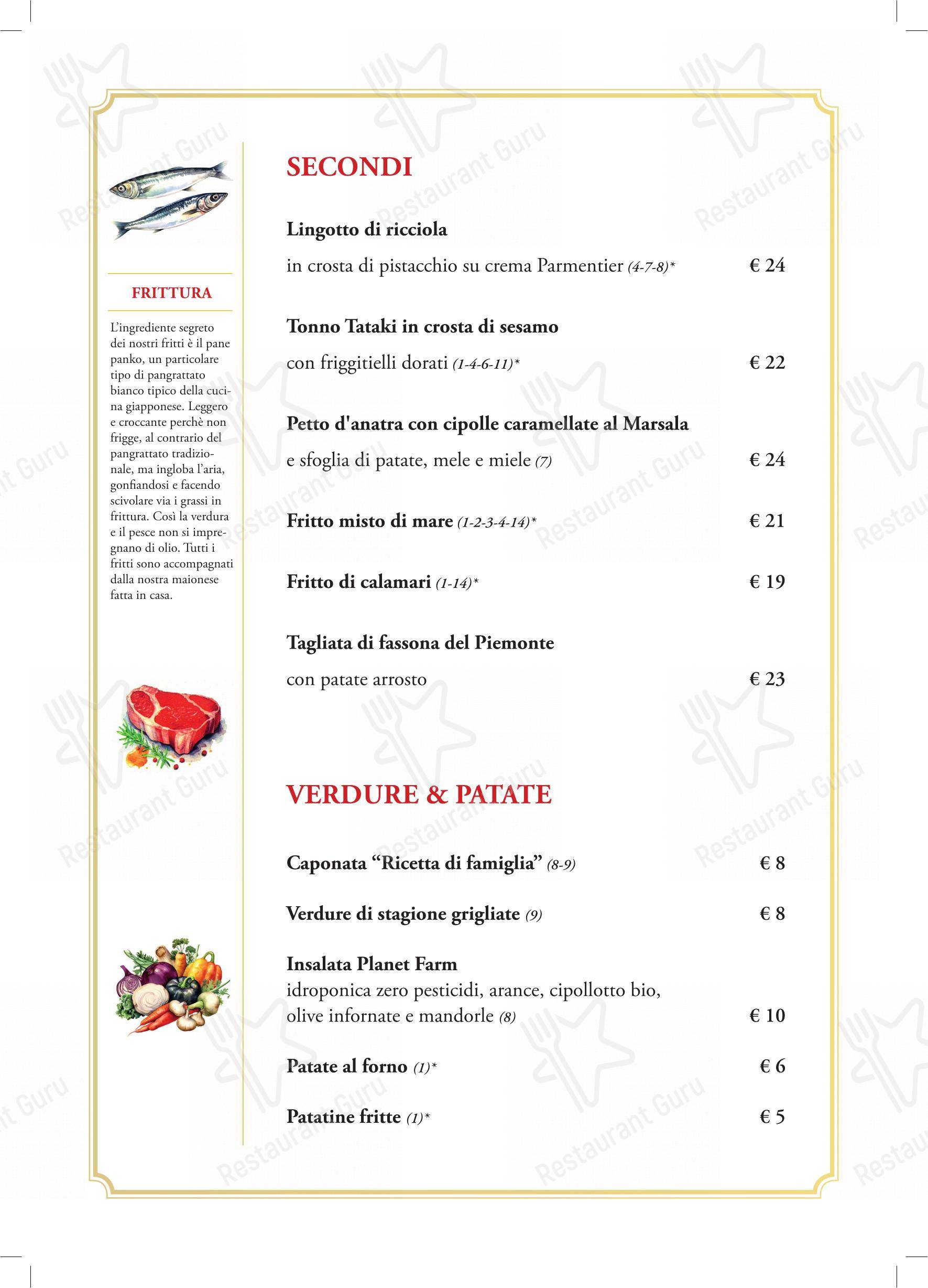 Ristorante Borgo Nuovo in Roma - Menu
