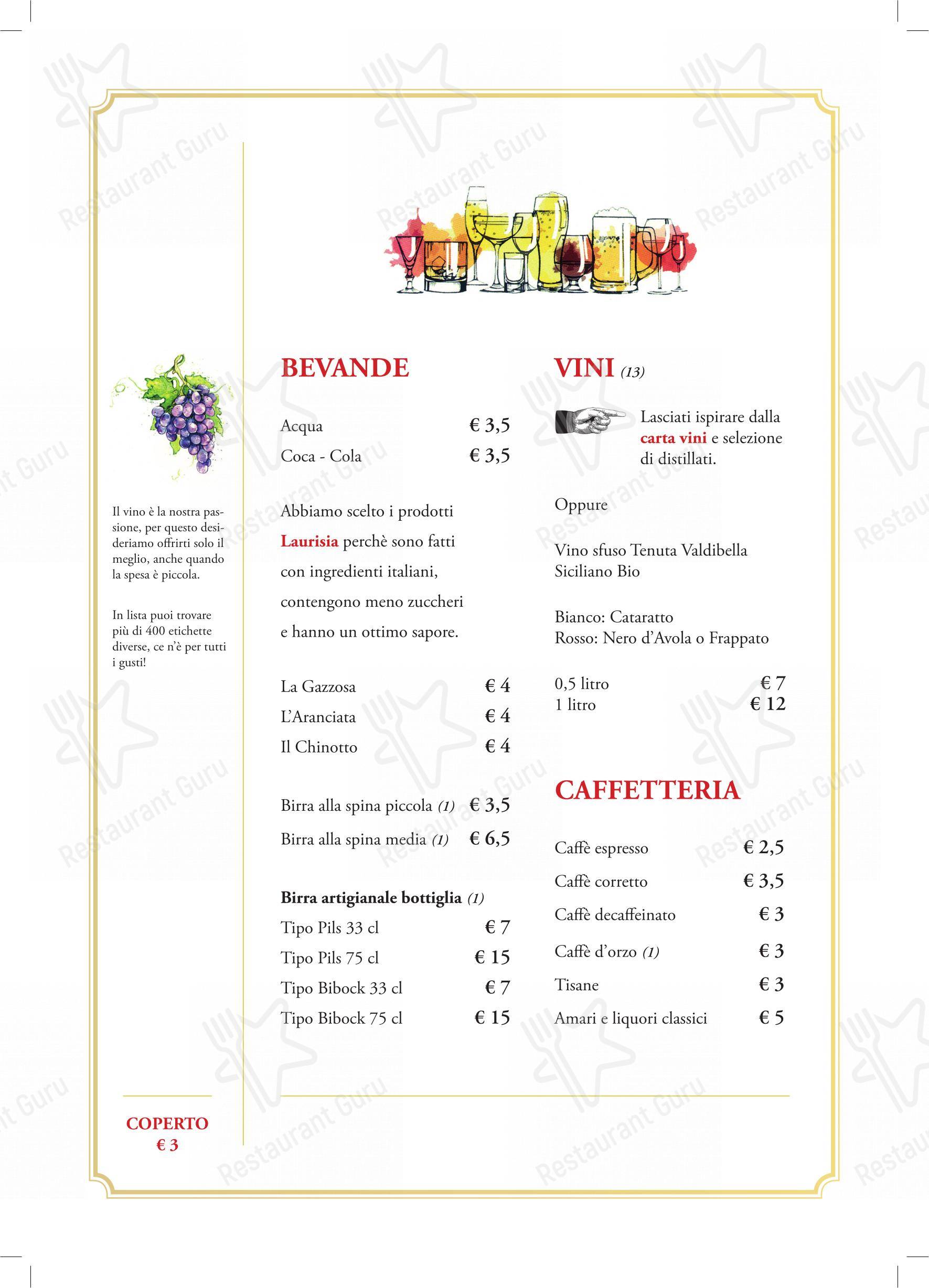 Menu per Ristorante Borgo Nuovo ristorante