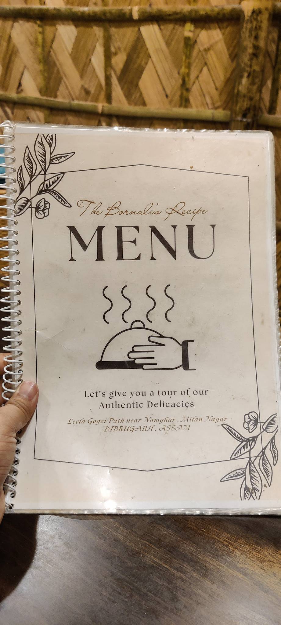 Bornali’s Recipe Restaurant menu