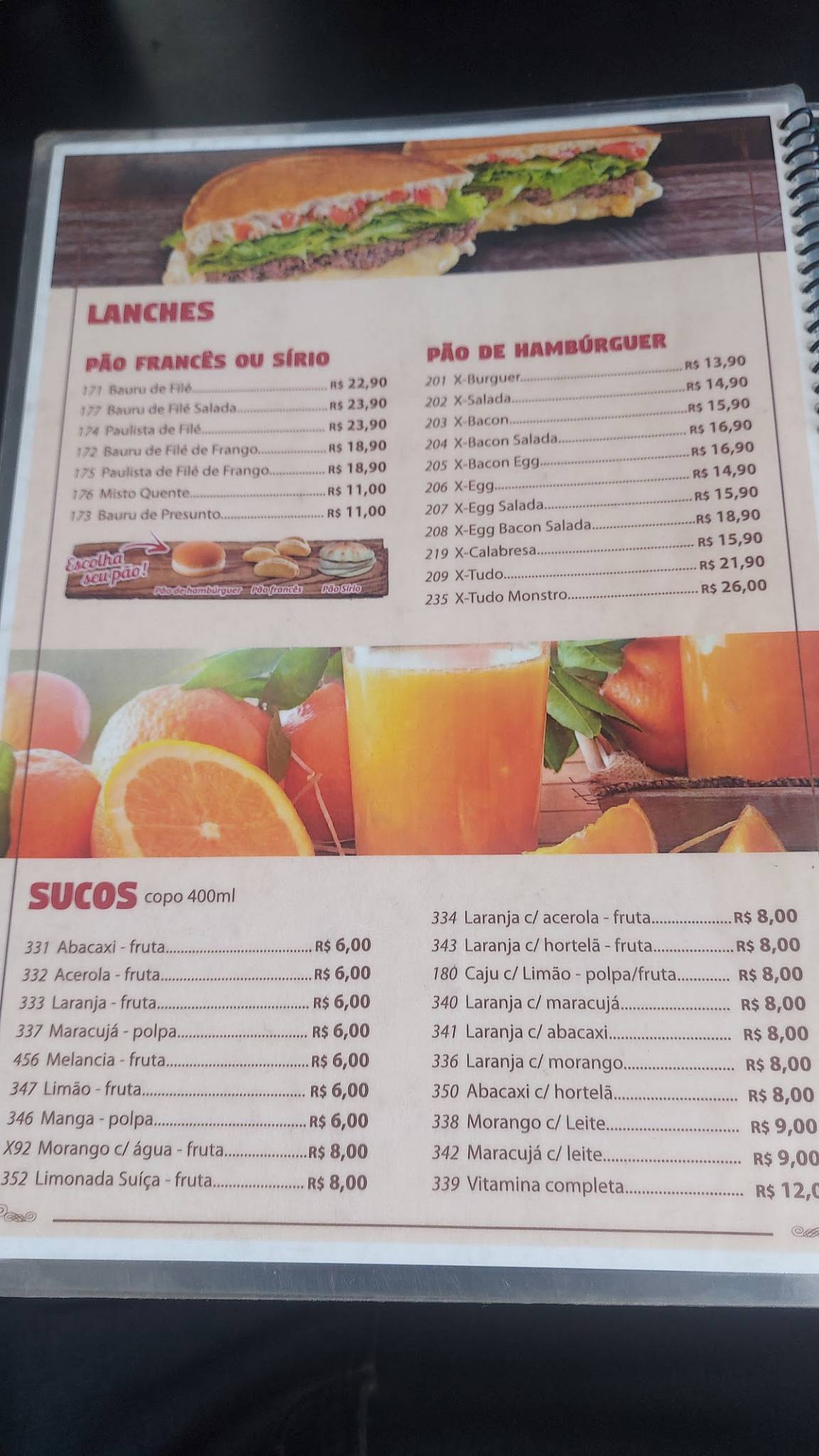 Polako Chopperia cardápio