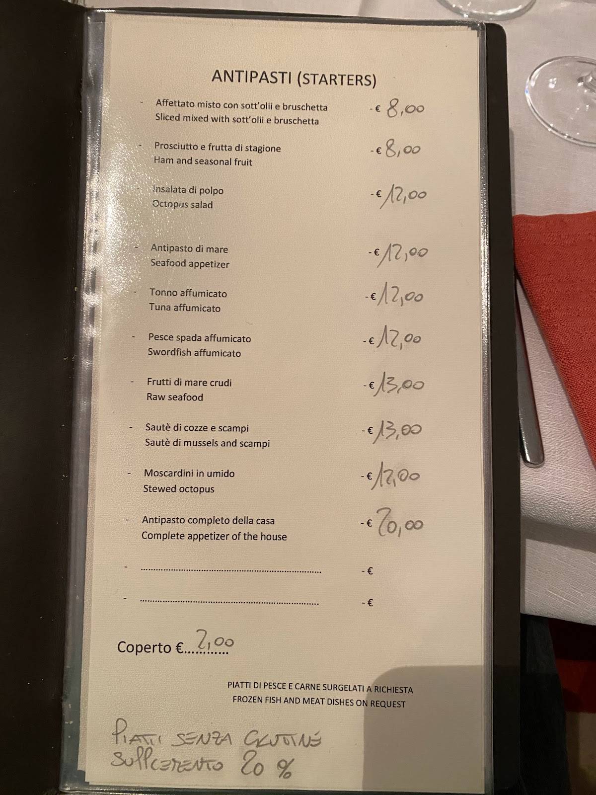 Menu di Box 19 