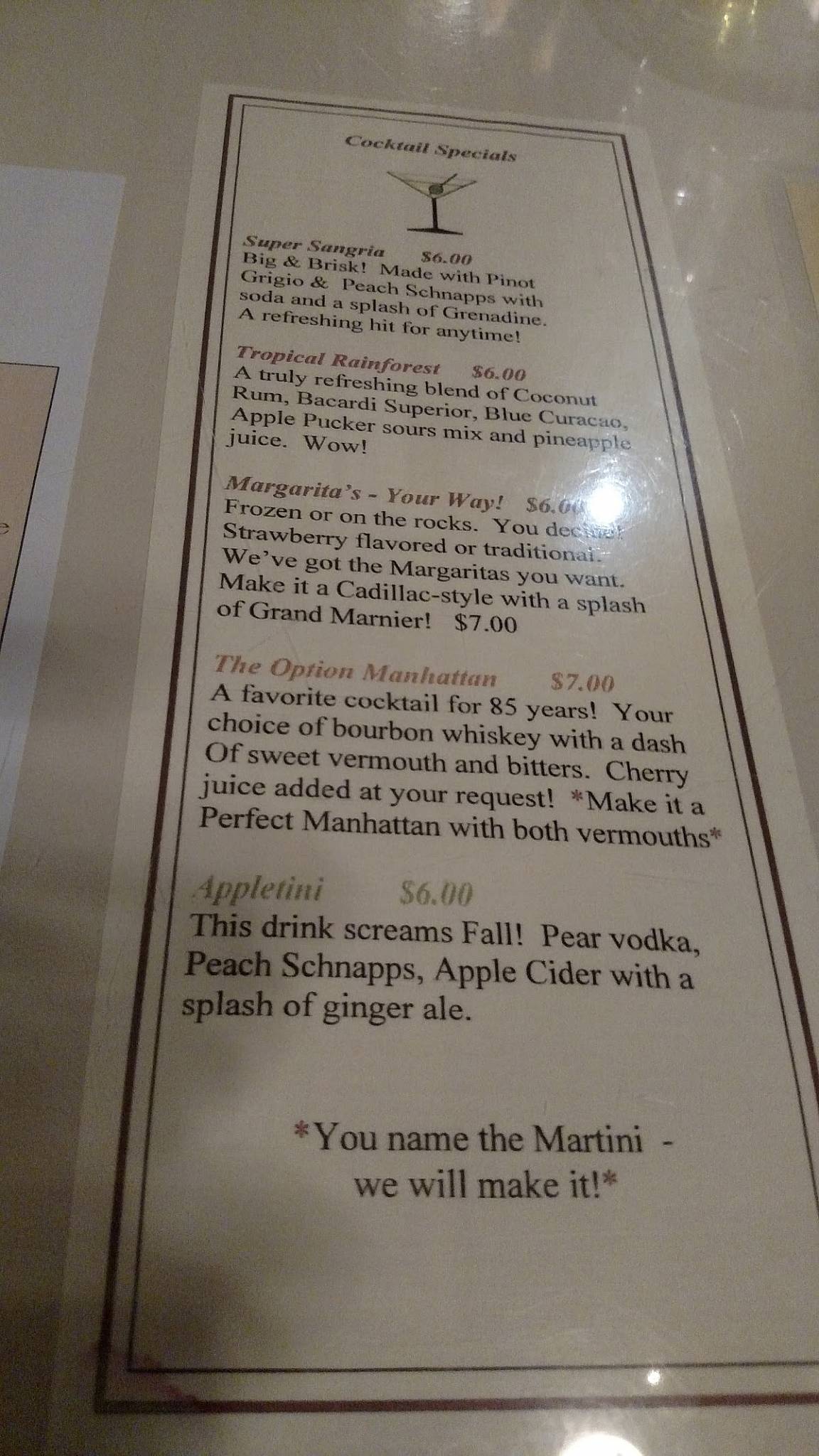 Menu at Kabob's at The Option House restaurant, Bradford