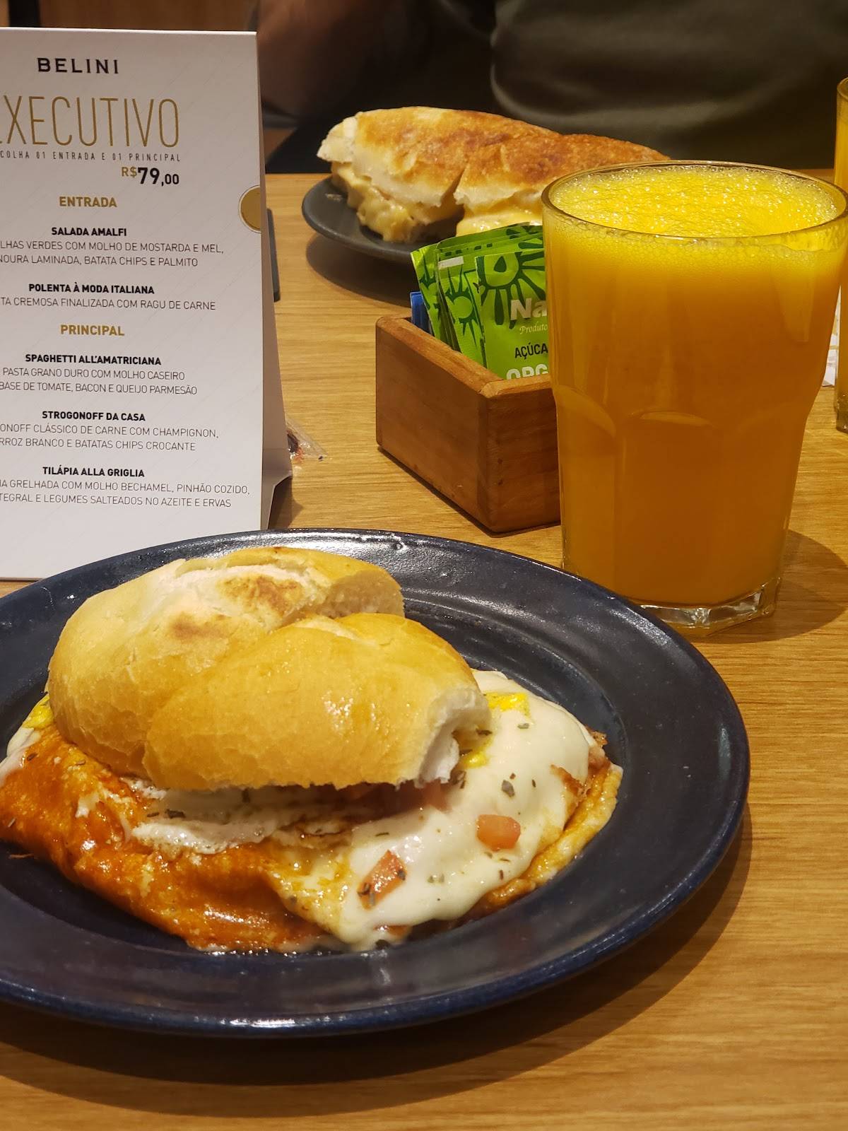 Belini Pani e Gastronomia cardápio