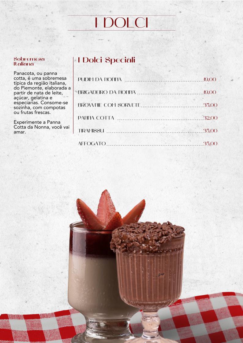 Nonna Augusta Trattoria: Comida Italiana Asa Norte Brasília cardápio