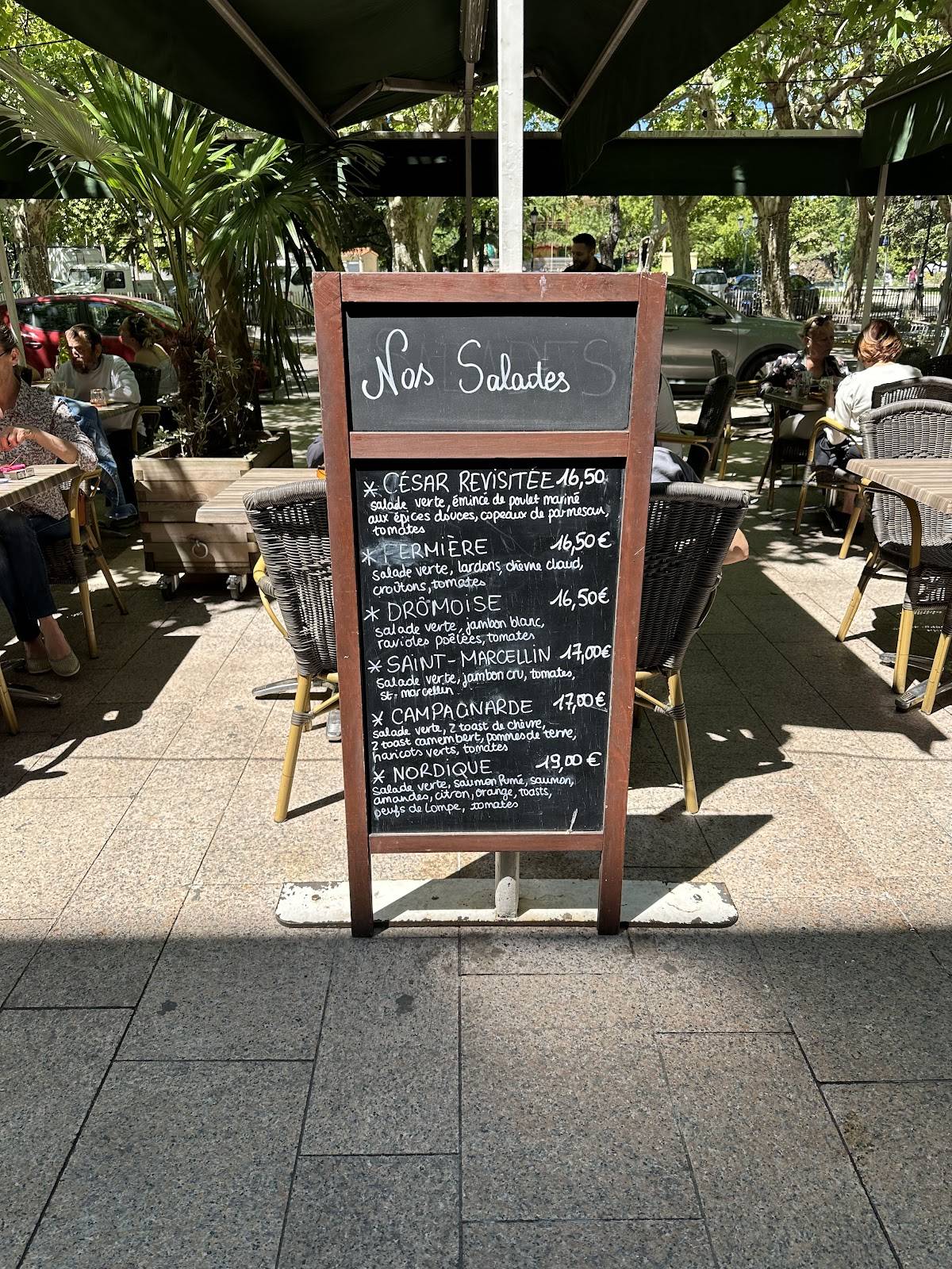 Menu de Le Rallye