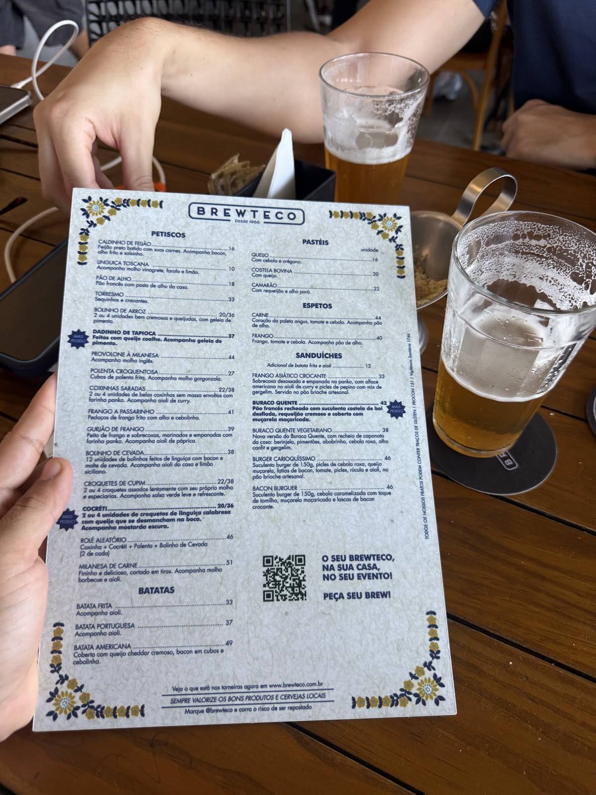 Brewteco Botafogo cardápio