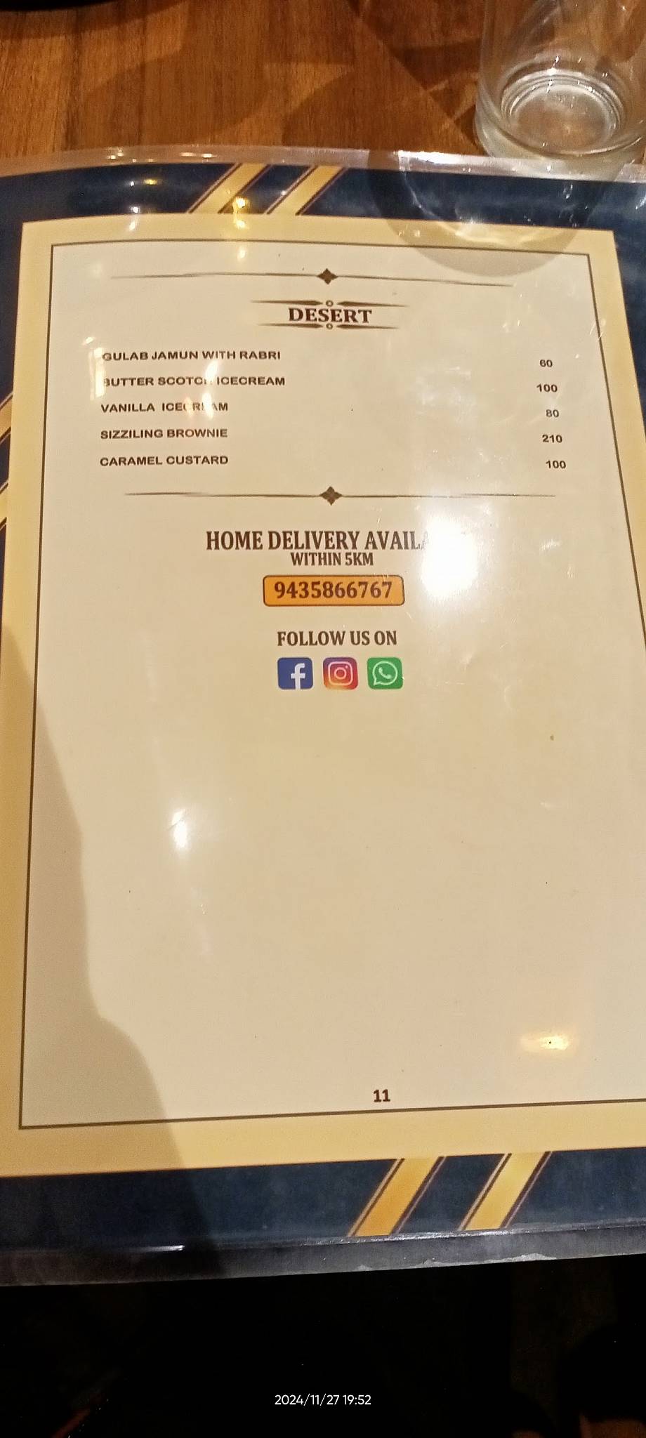 Brotherhood Cafe and Restaurant menu