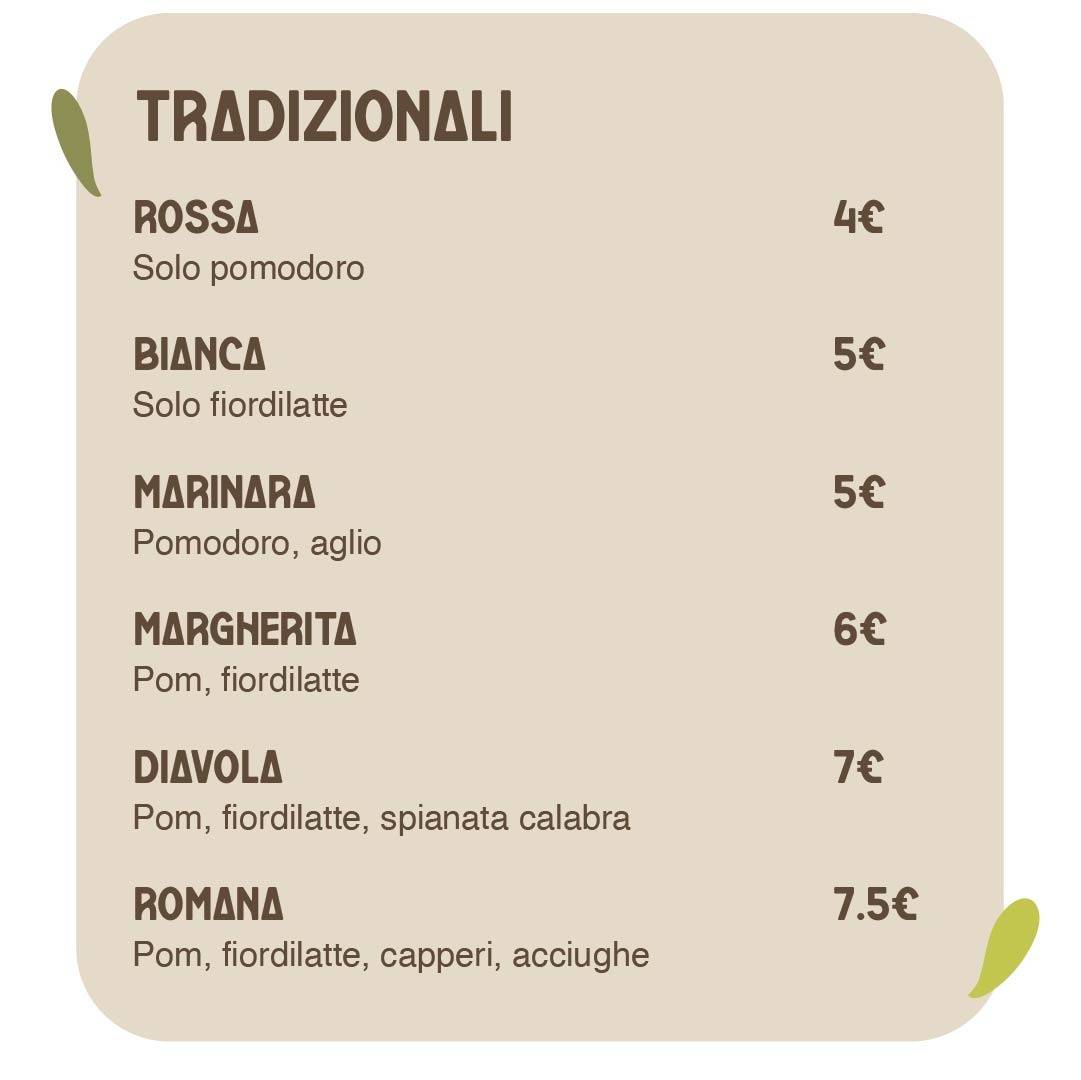 Menu di Brumi Pizza 