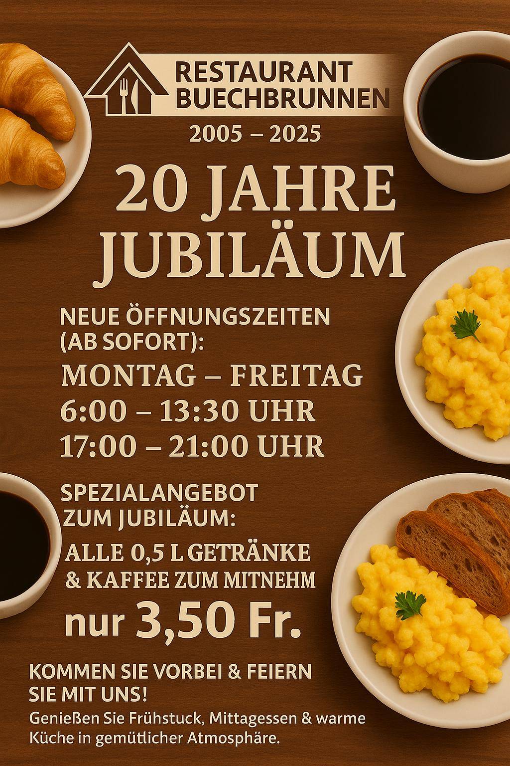 Menu di Buechbrunnen Restaurant & Pizzeria - Asiatische, schweizer Küche 