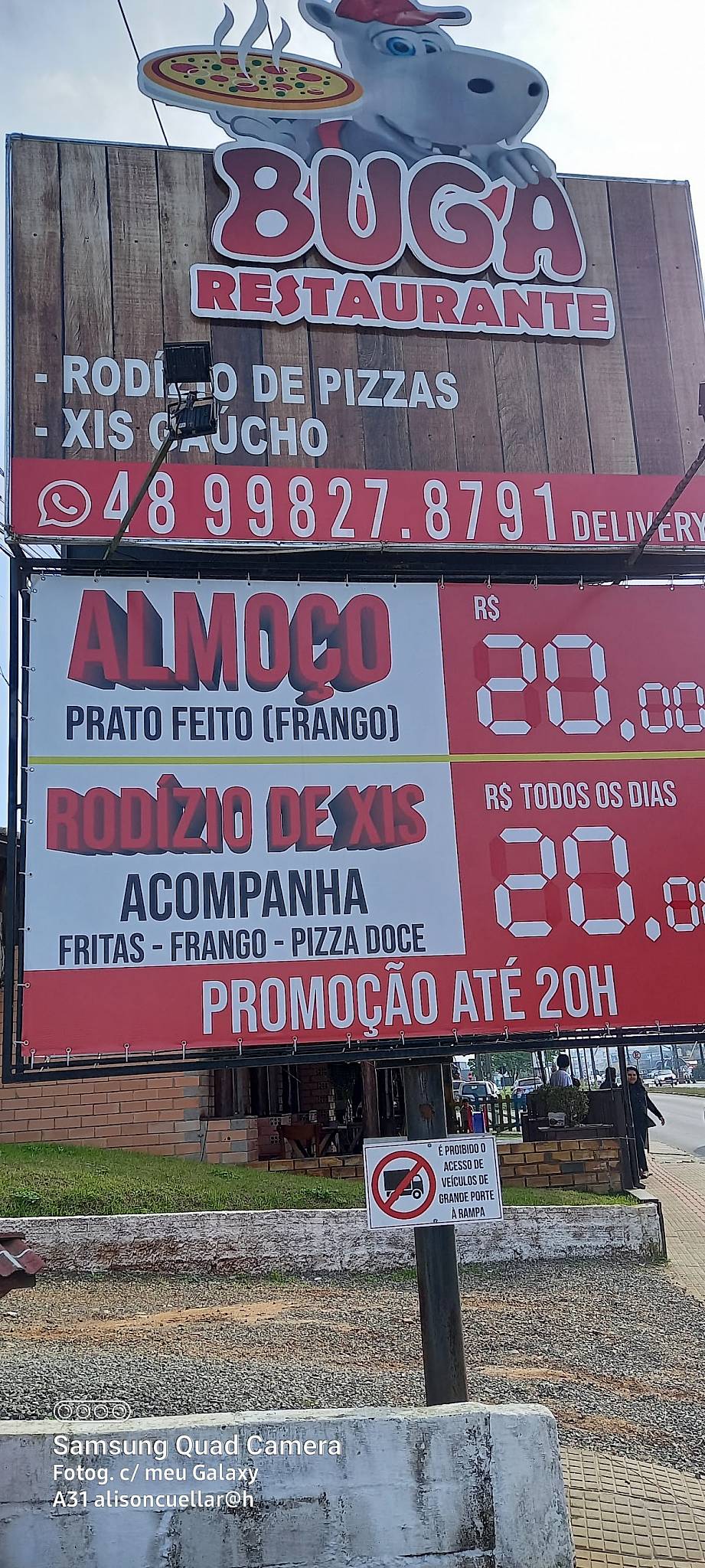 Buga Pizzas e Lanches cardápio