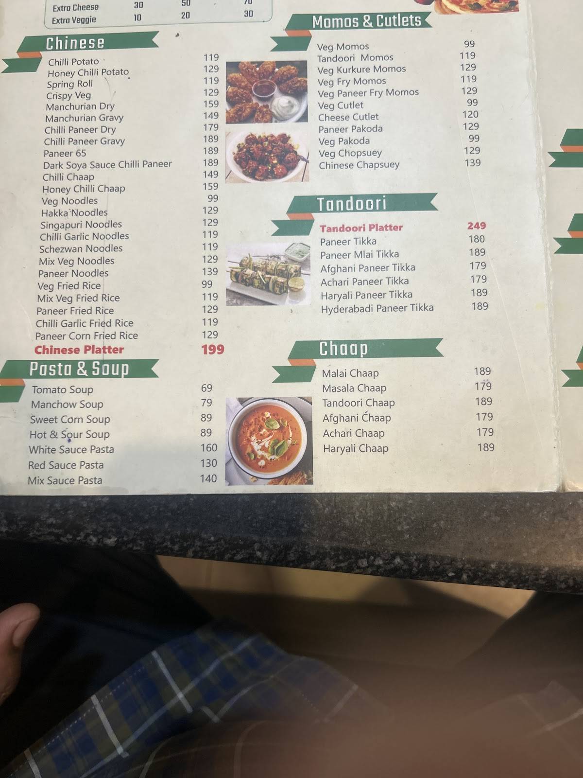 RD Restro menu