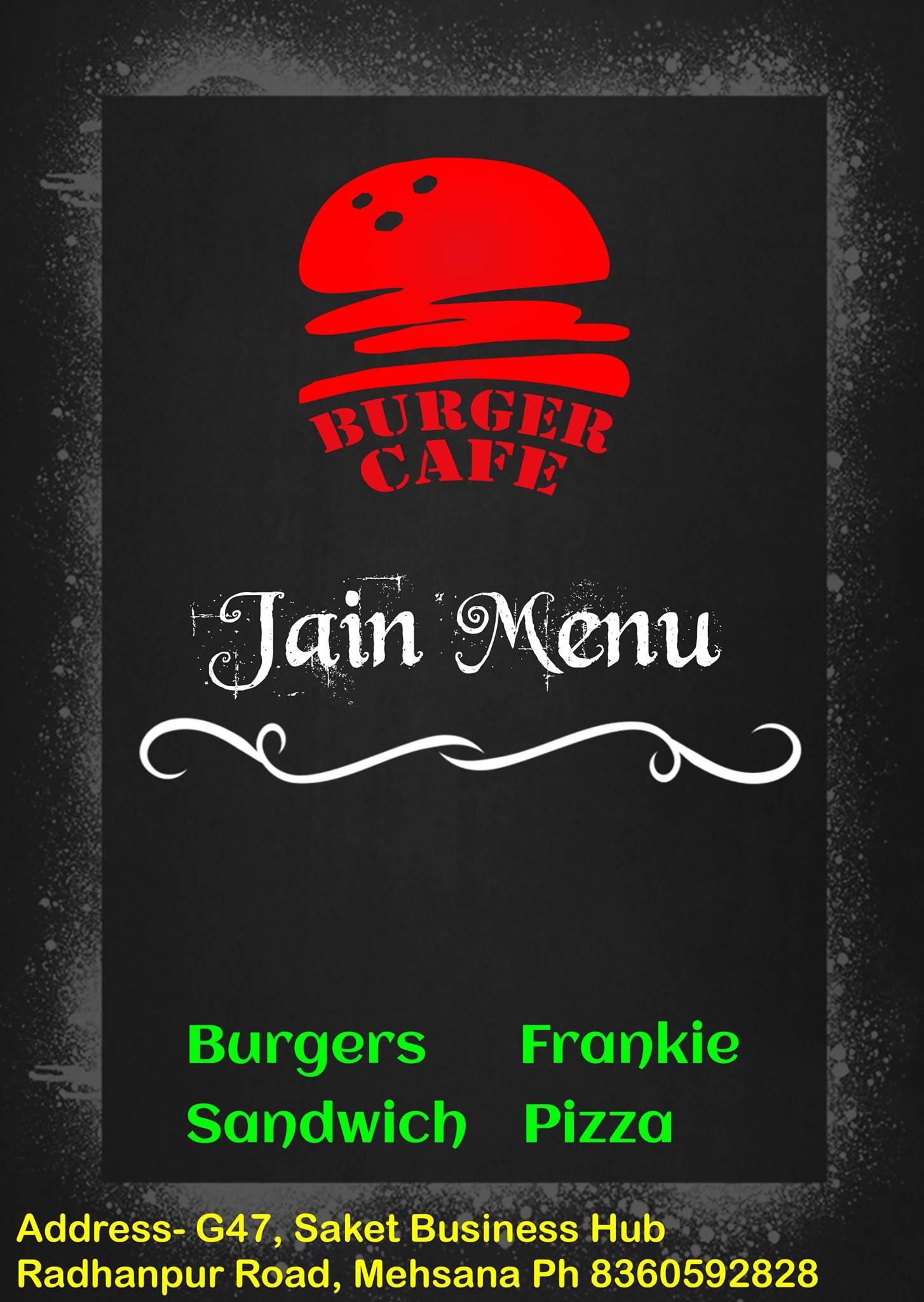 Burger Cafe menu