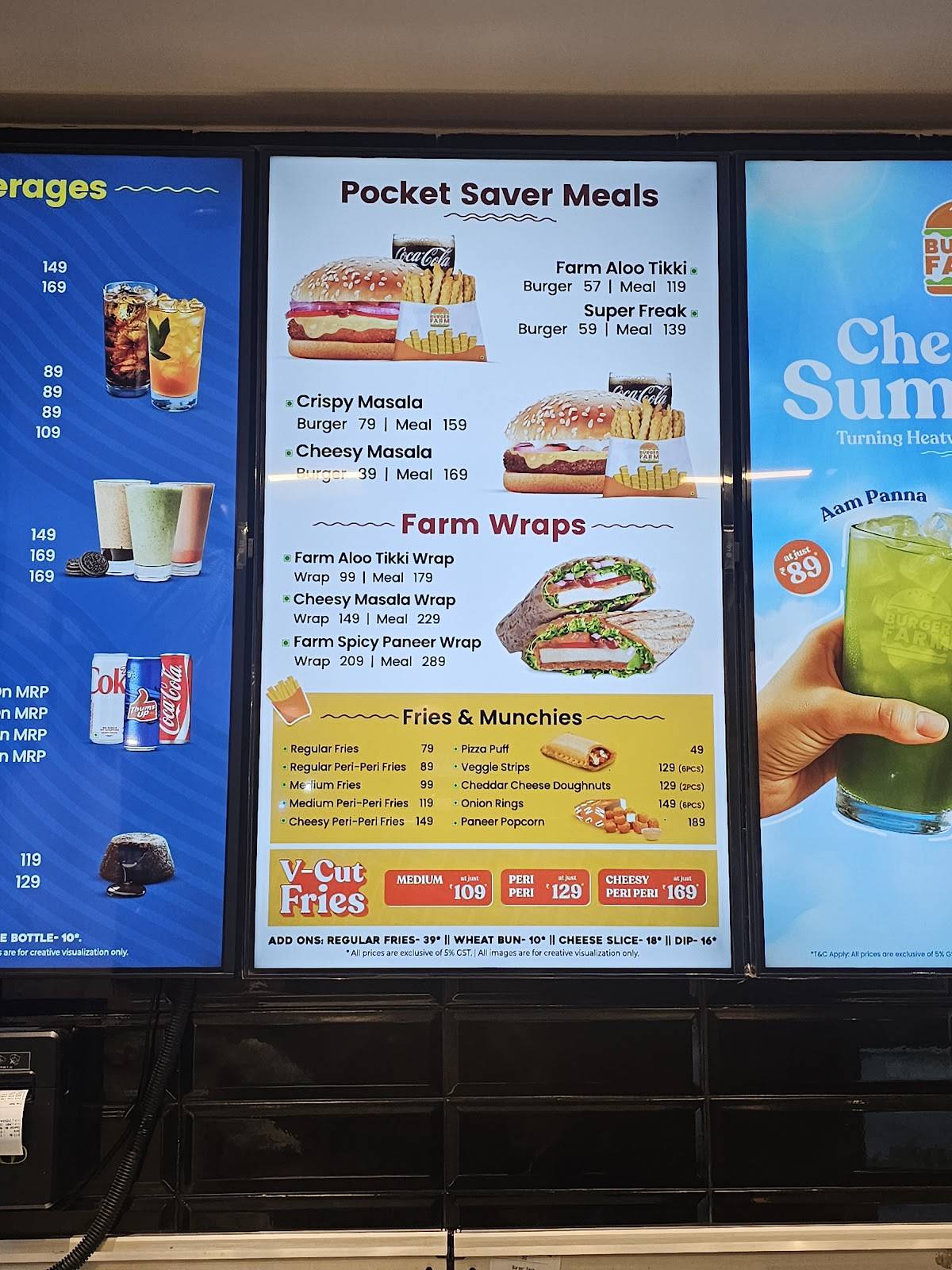 Burger Farm menu