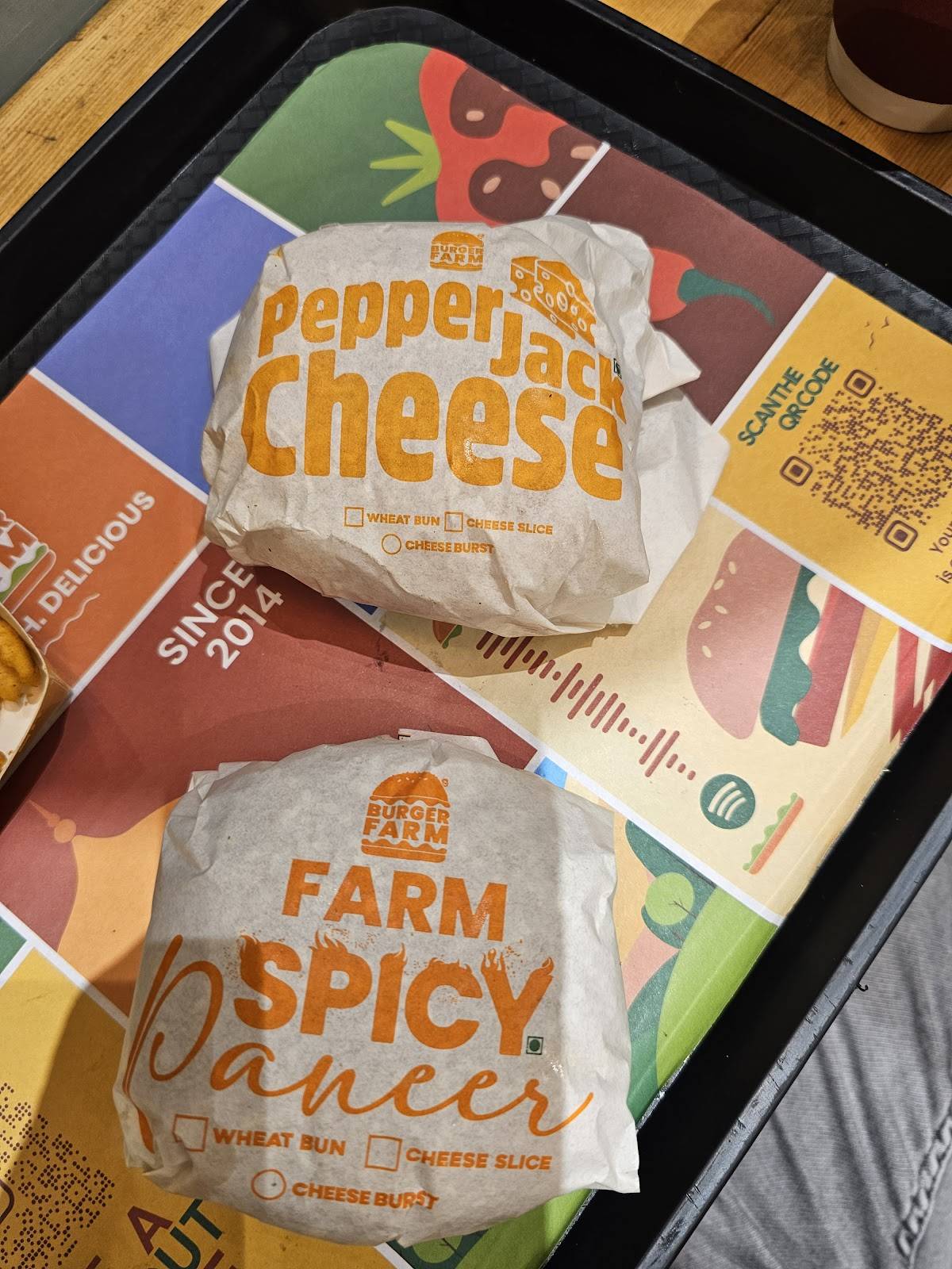 Burger Farm menu