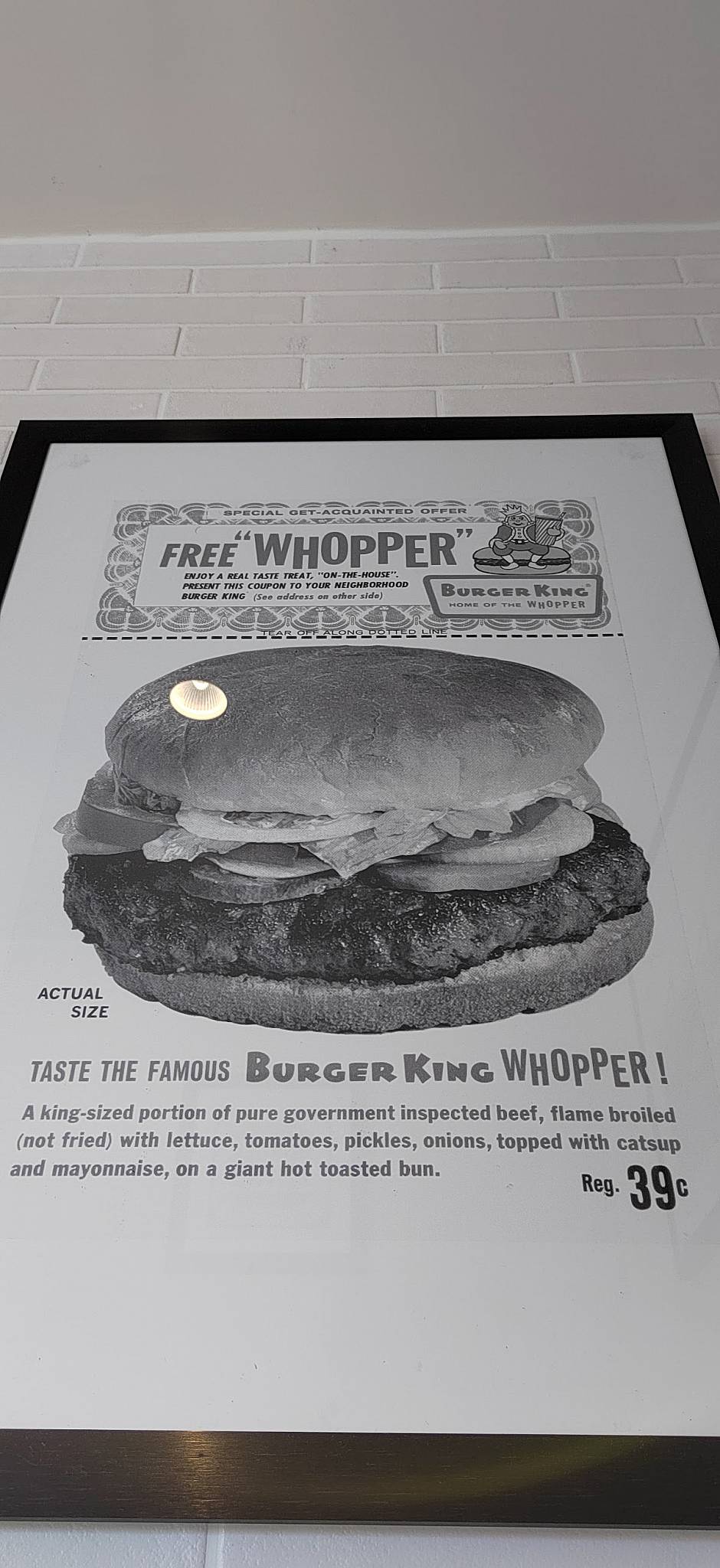Menu de Burger King