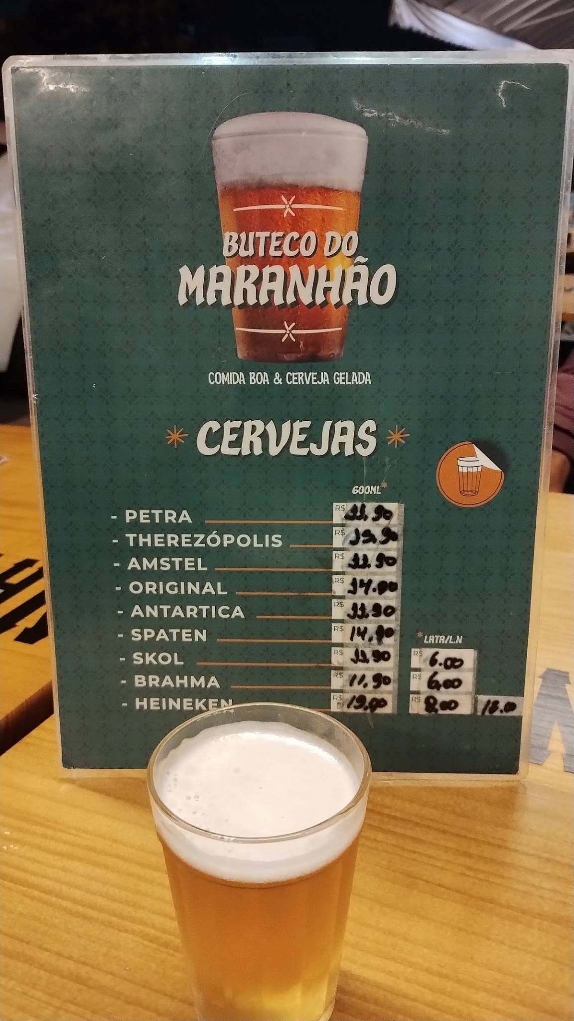Buteco do Maranhão & Cia cardápio
