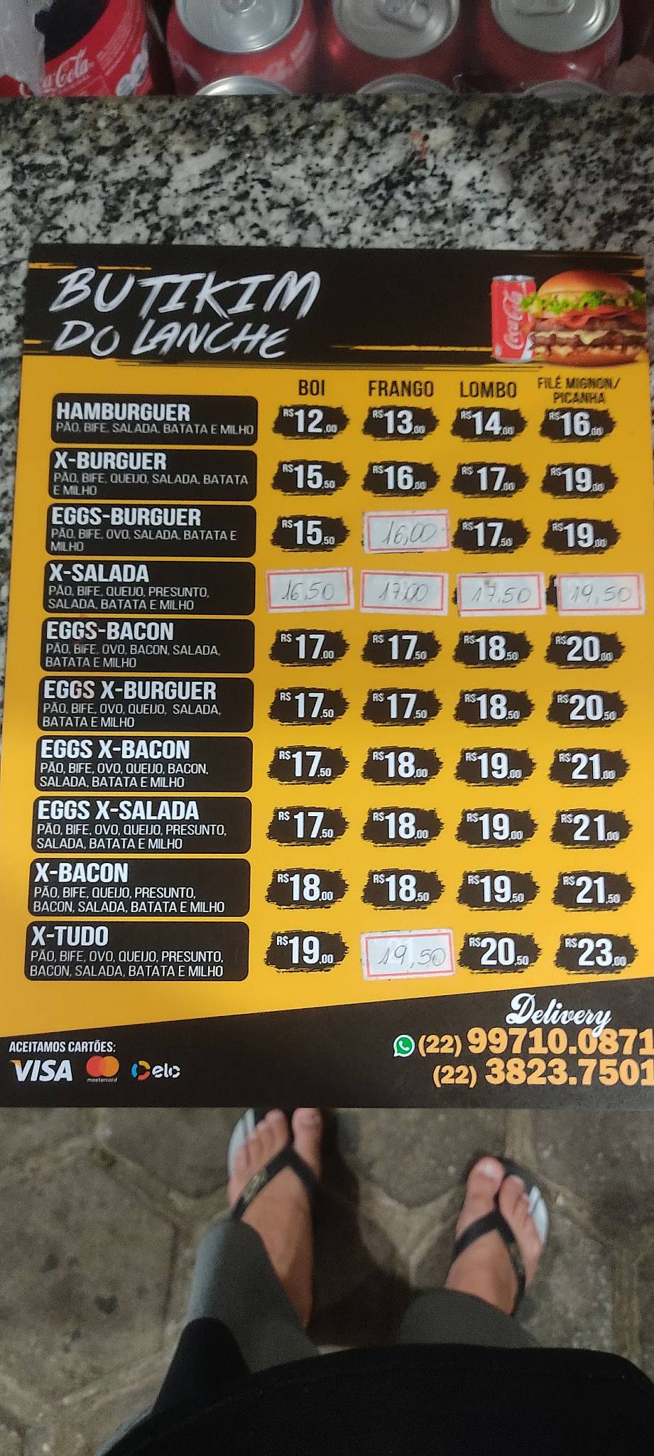 Butikim Do Lanche cardápio