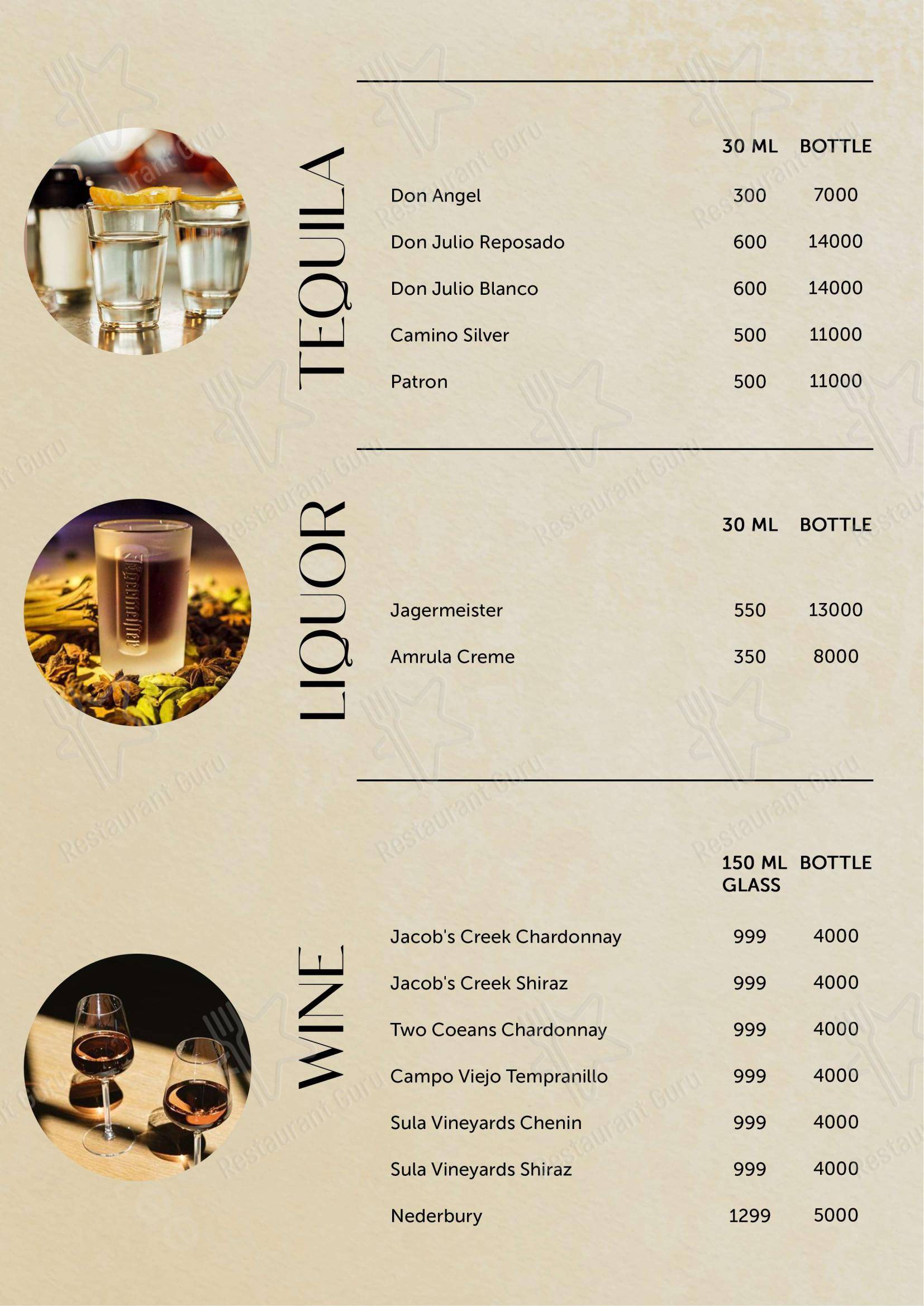 CLUB FENICIA - Menu bar