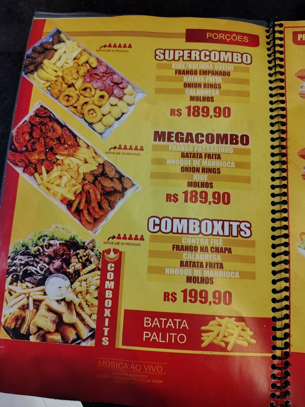 COXITS - Restaurante e Choperia c/ ESPAÇO KIDS cardápio