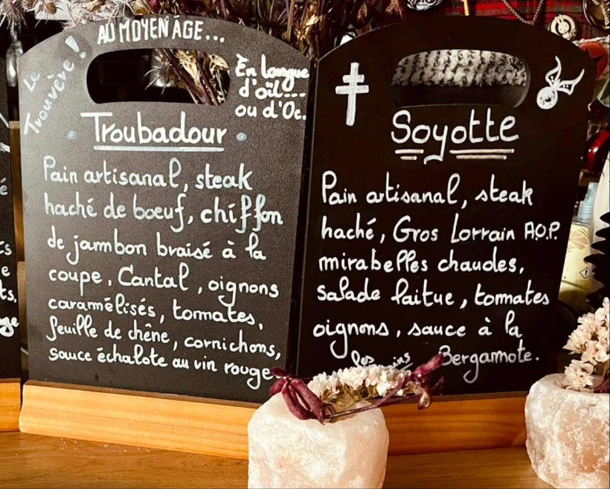 Menu de CROC & ROCK - Restaurant Bistronomique