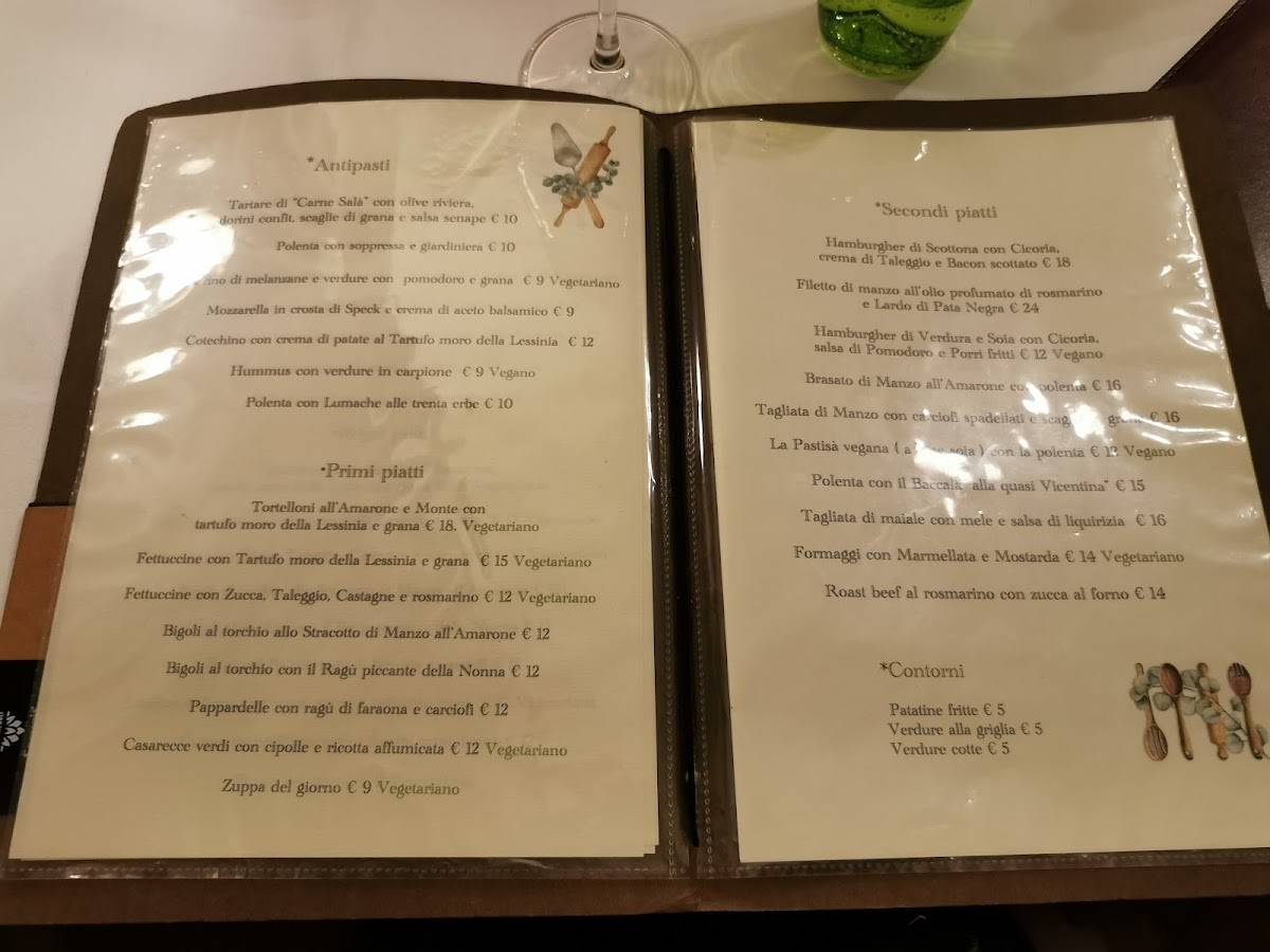 Menu di Ca Dei Maghi 