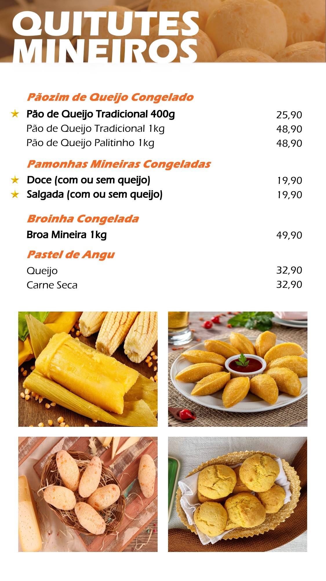 Cadiquim cardápio