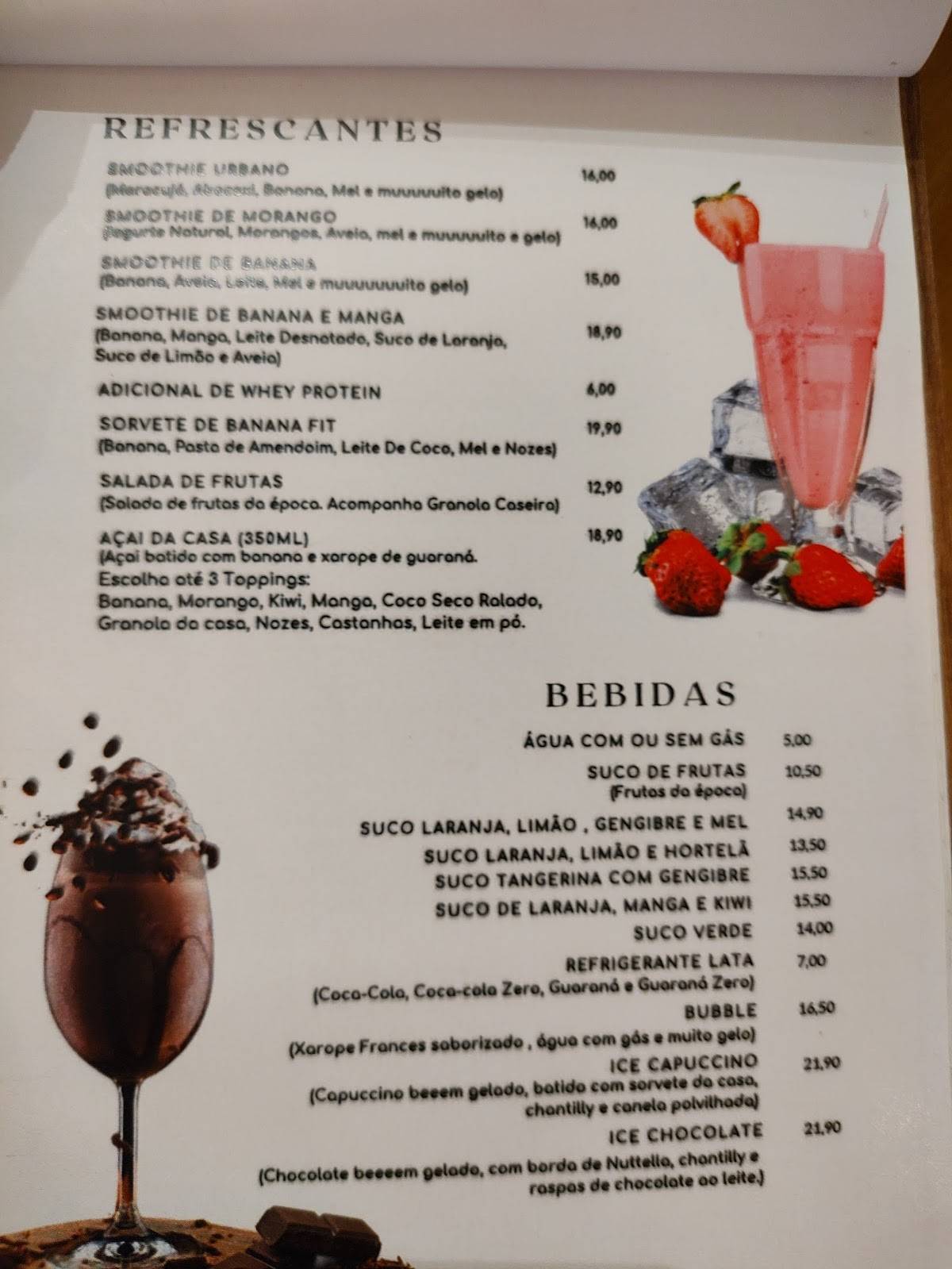 Café Urbano Lounge cardápio