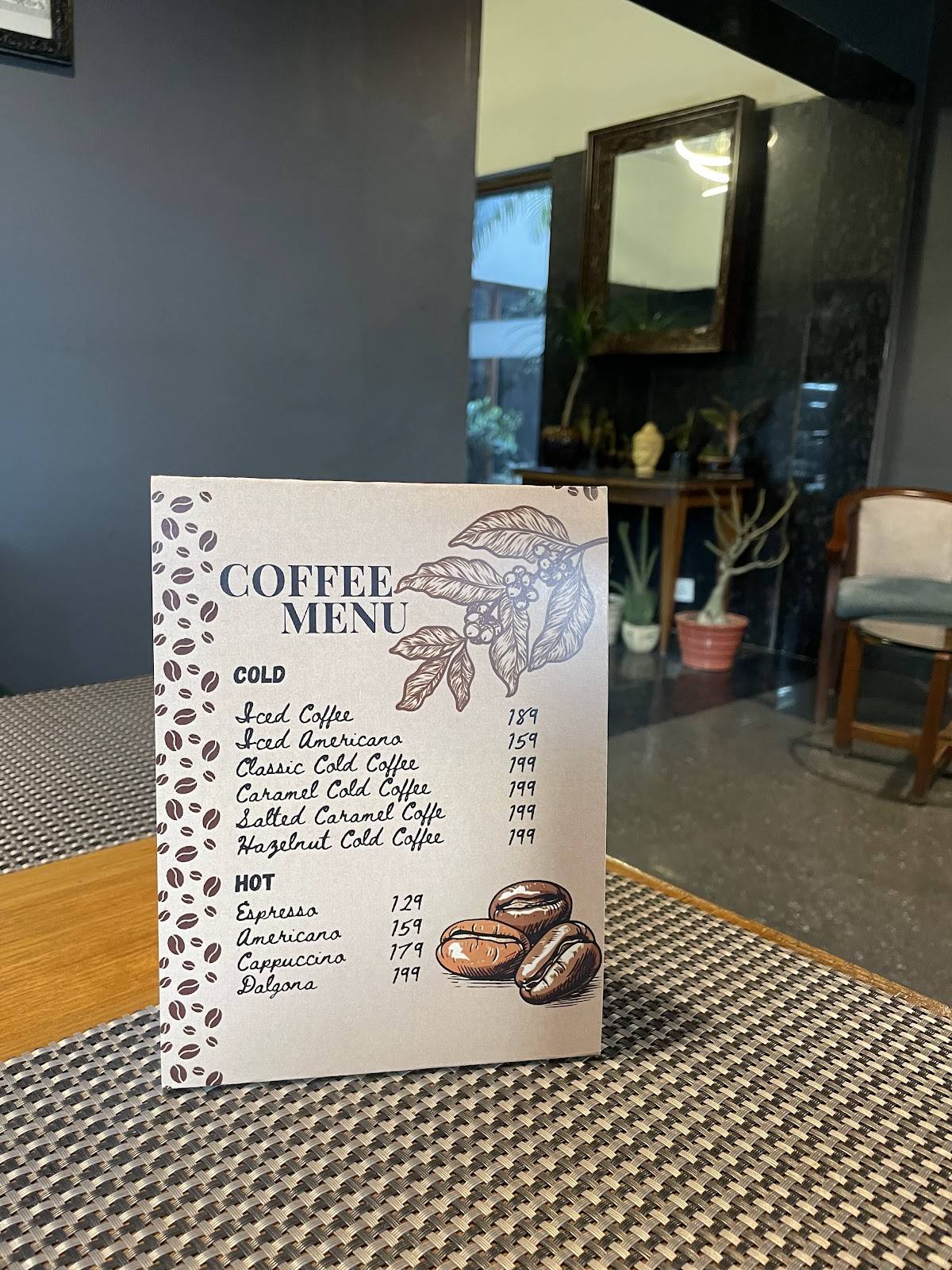 Bob's menu