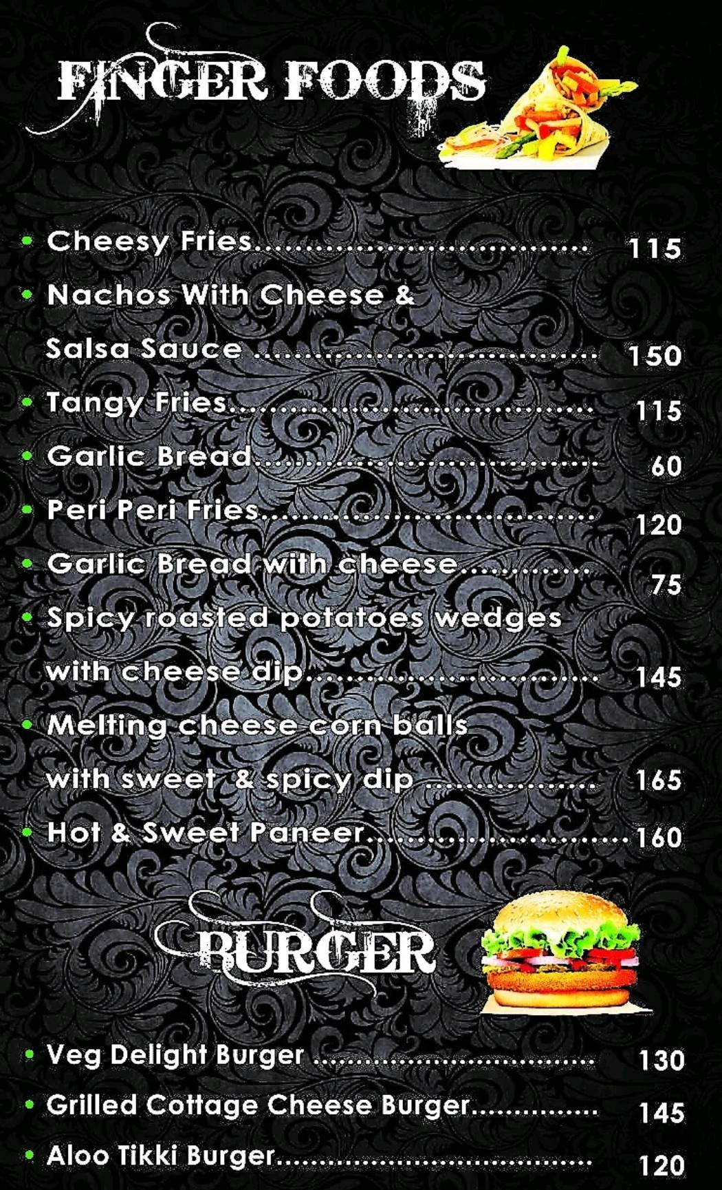 Cafe Breach Candy menu